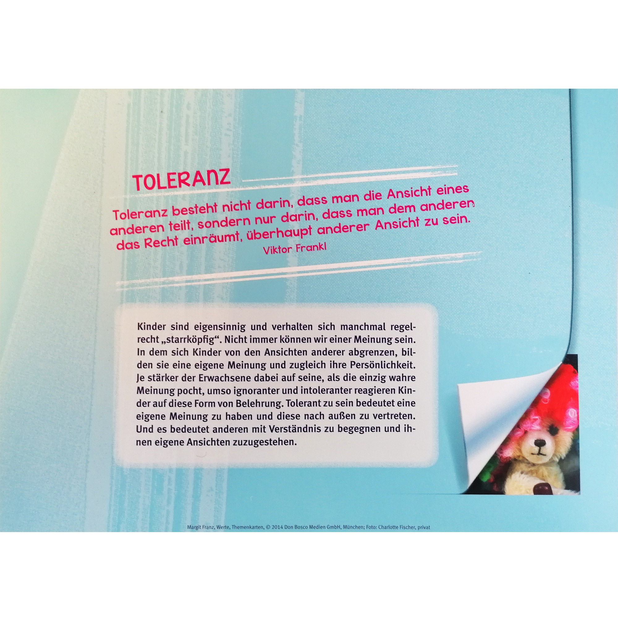 Themenkarten - Werte