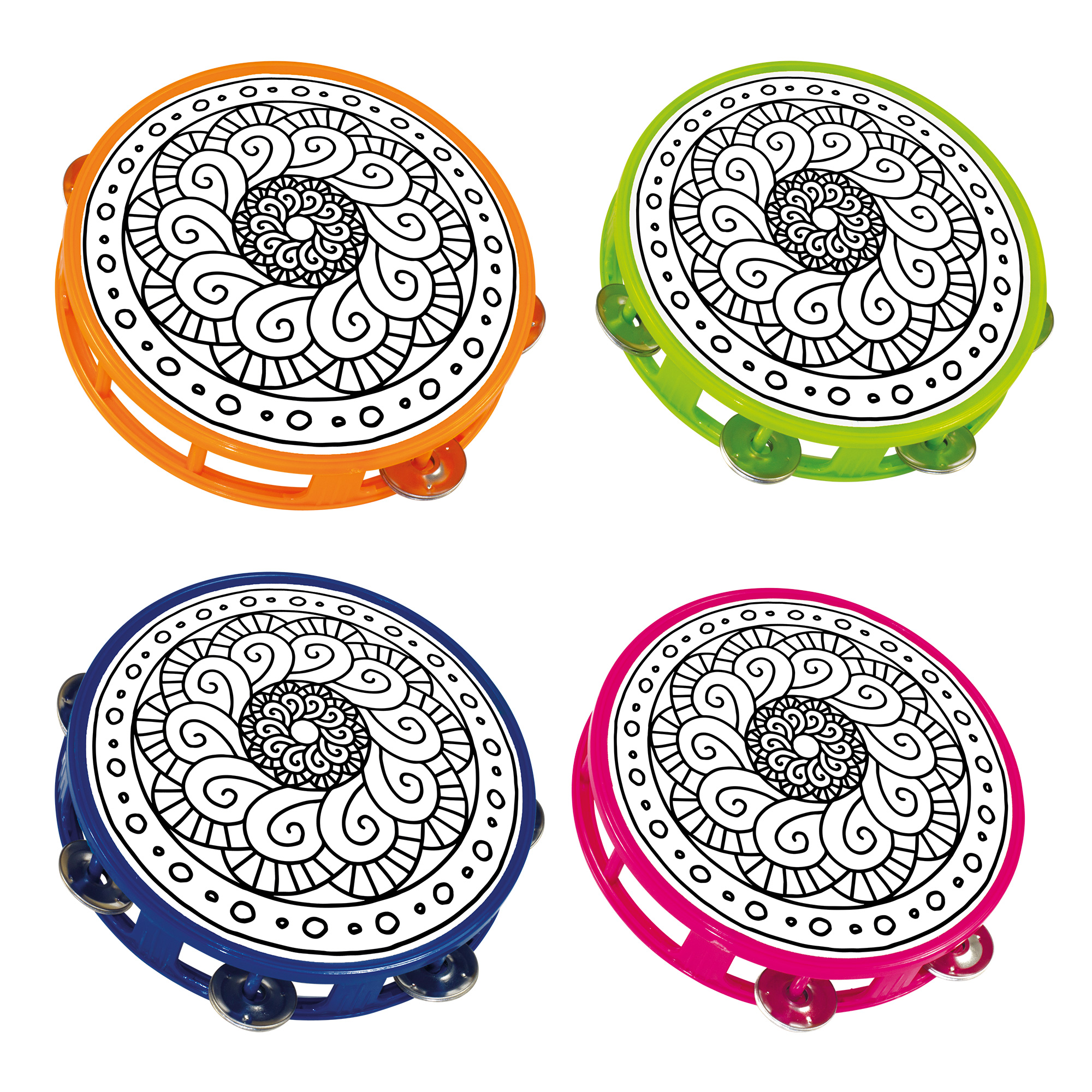 Kindertamburin Mandala