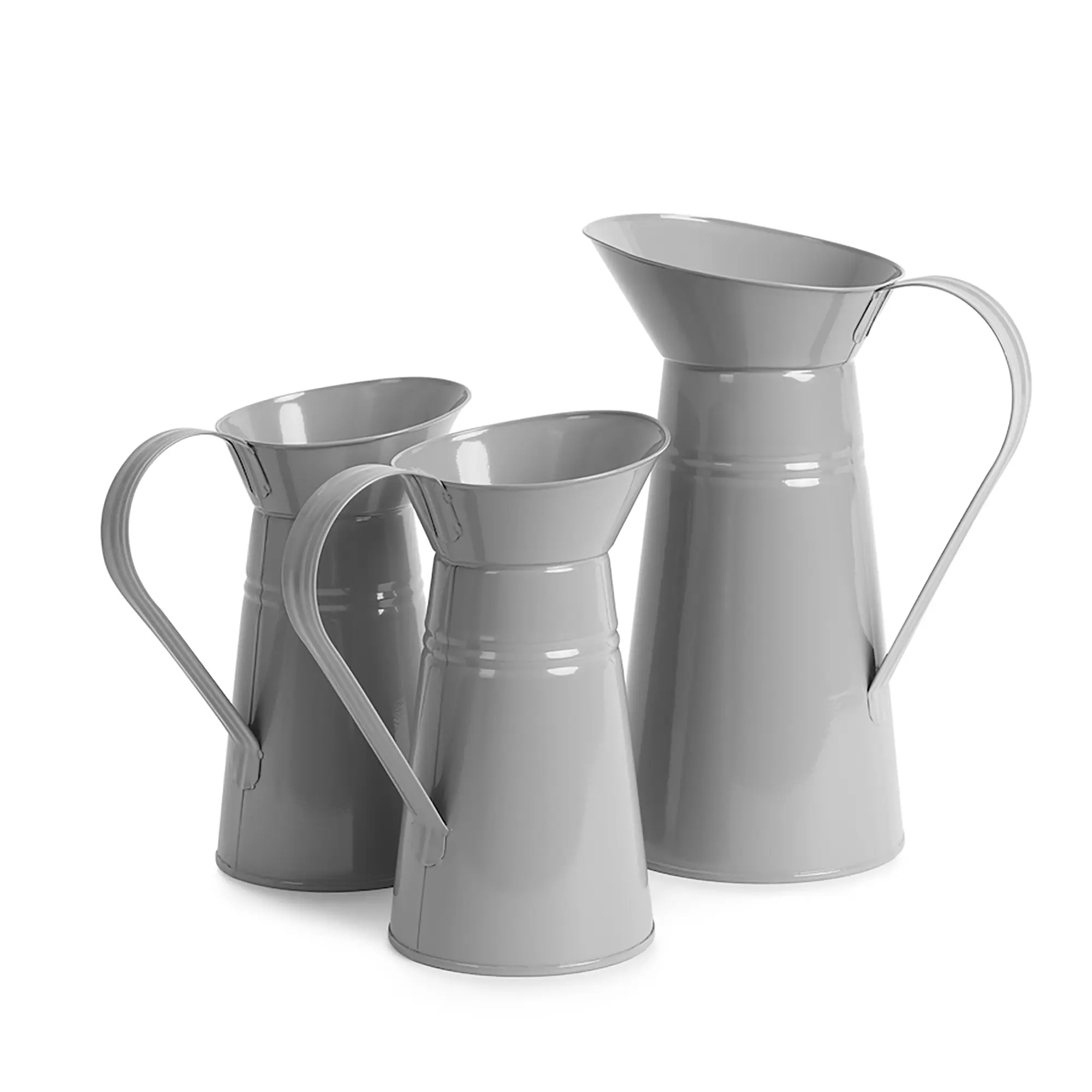 Metall Kannen 3er Set