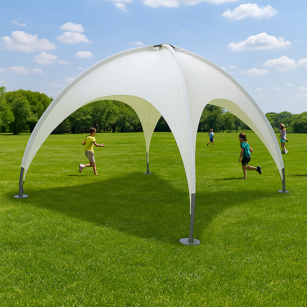 Mawi-Pavillon Premium 5 x 5 m Beige