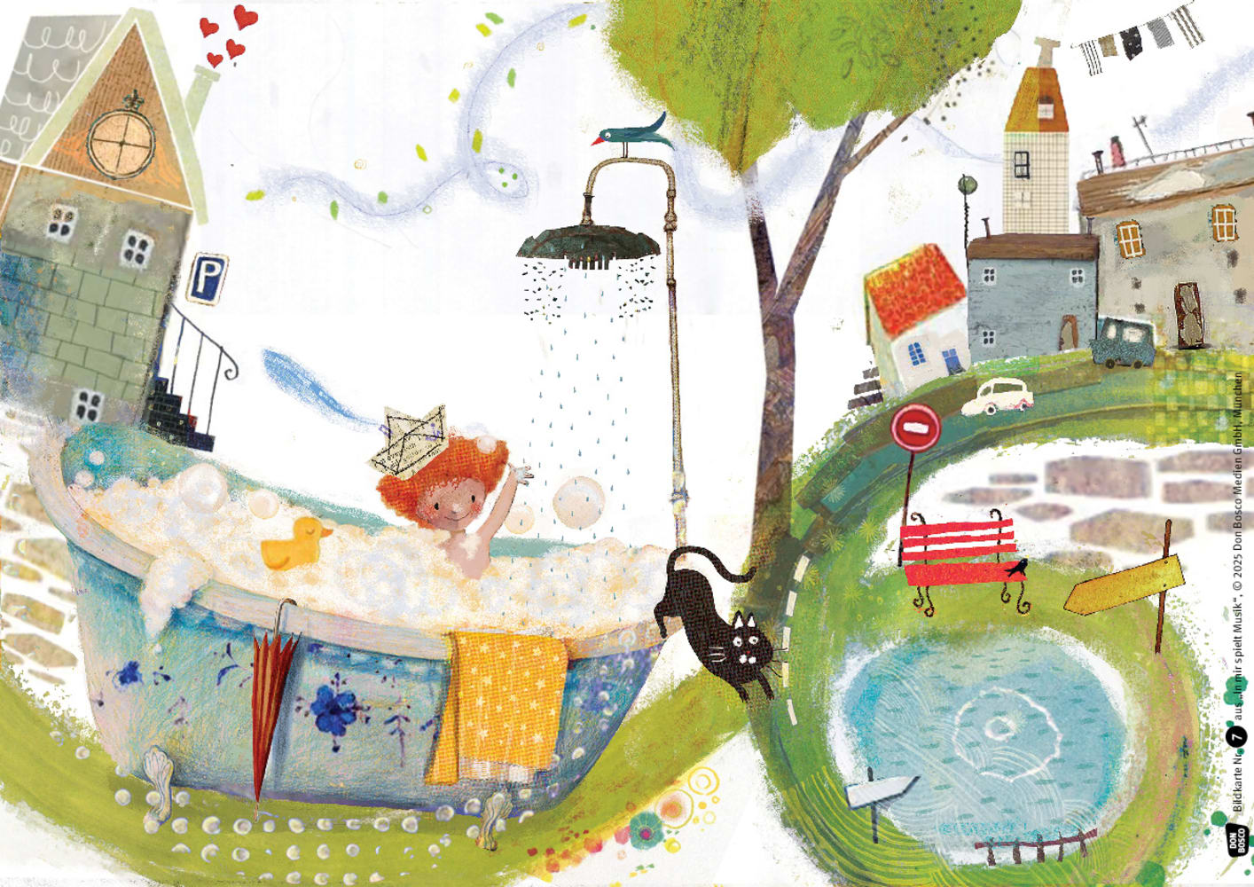 In mir spielt Musik. Eine Aufwachgeschichte. Kamishibai Bildkartenset