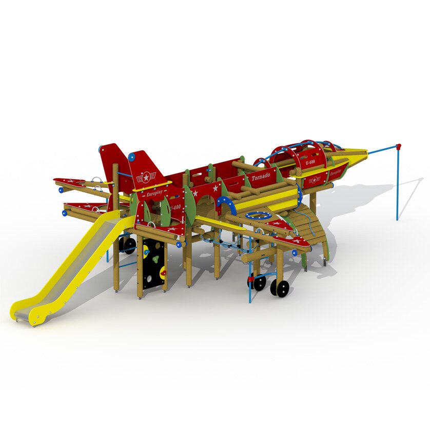 Tornado Spielplatzgerät mit Edelstahlrutsche