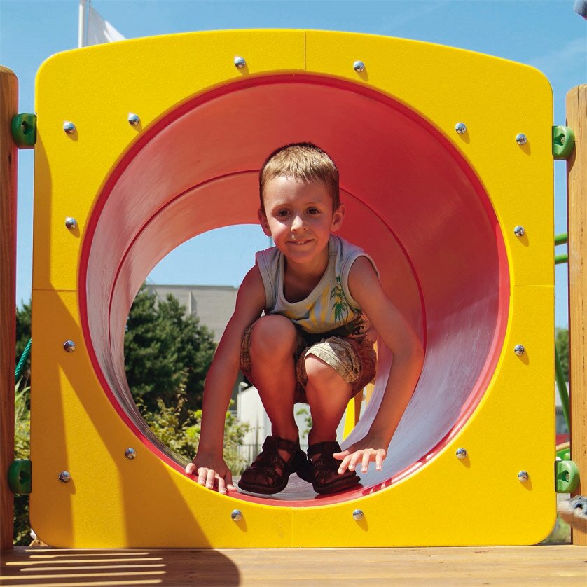 Kriechtunnel für Spielplatzgerät Rot
