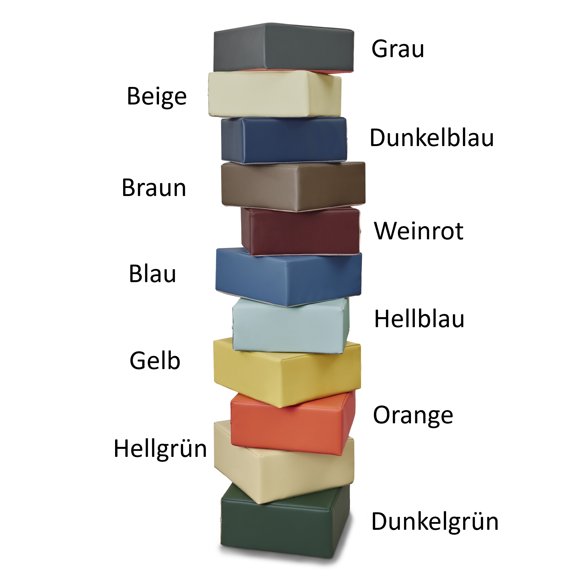 Akustiksofa Eden mit Kunstleder und Webstoff Eden/Kaluna Orange Blush