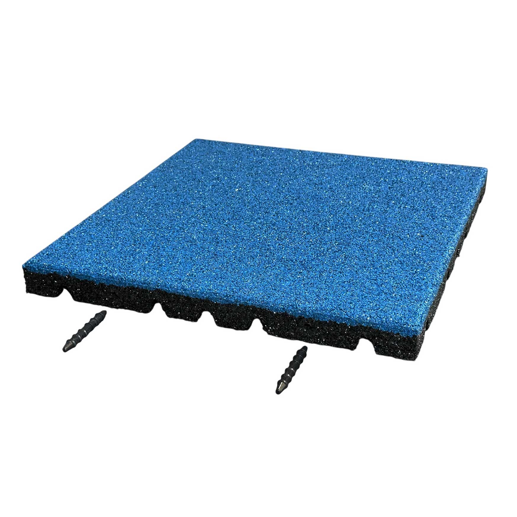 Fallschutzplatte 50 x 50 cm Blau 80 mm