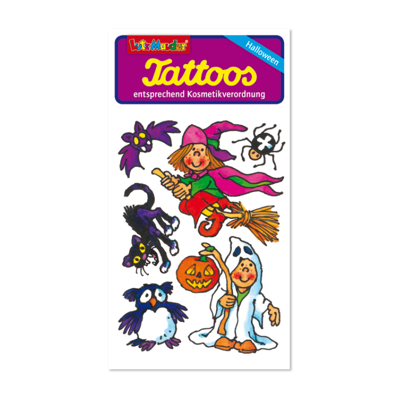 HalloweenTattoo-Set - 221 Stück