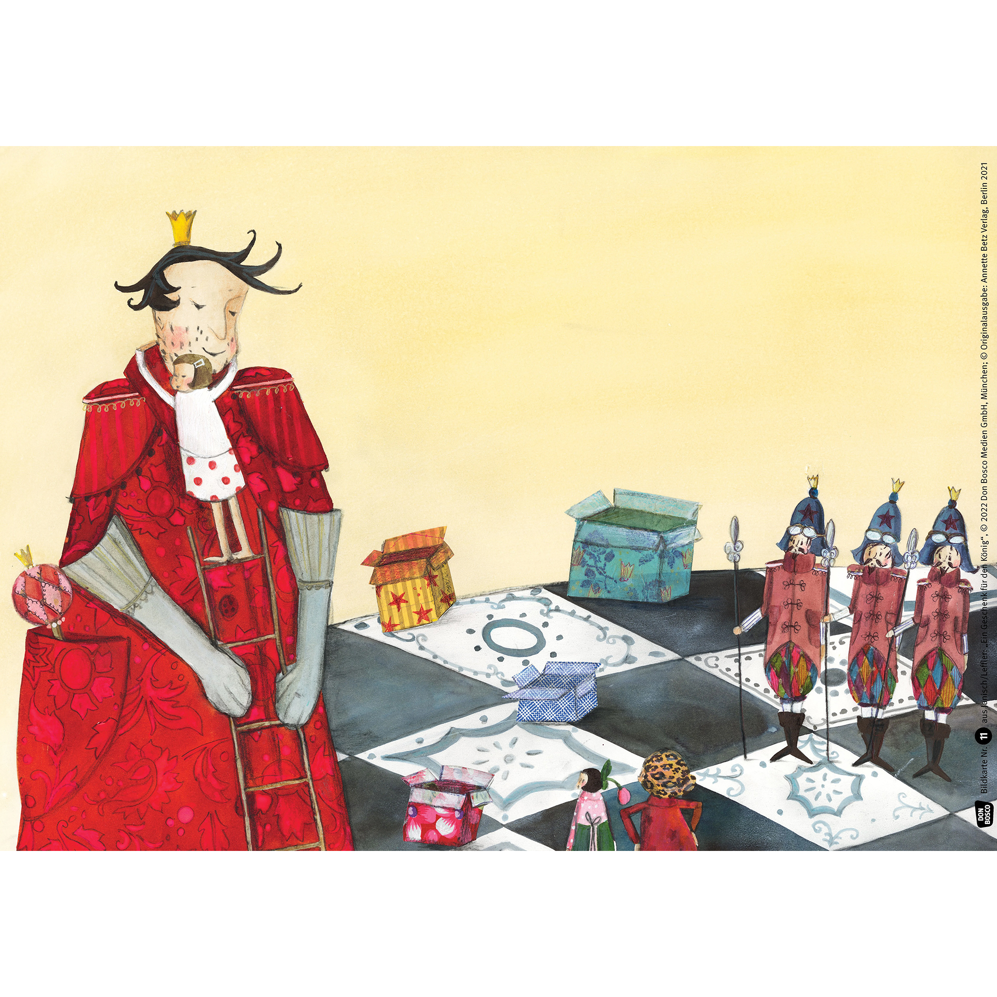 Ein Geschenk für den König. Kamishibai Bildkartenset