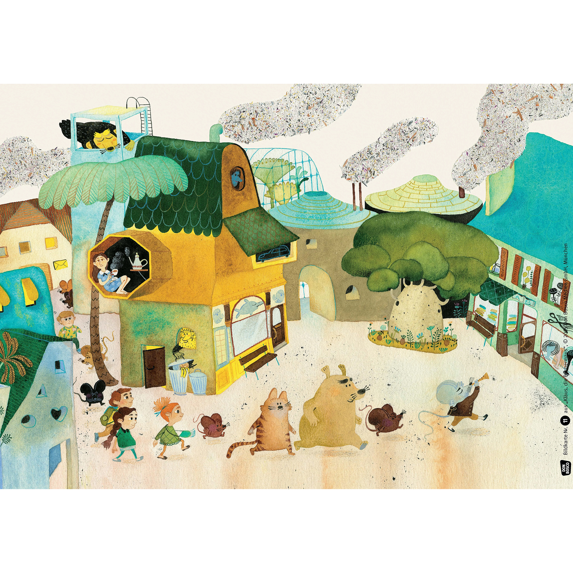 Klaus, die Büchermaus. Kamishibai Bildkartenset