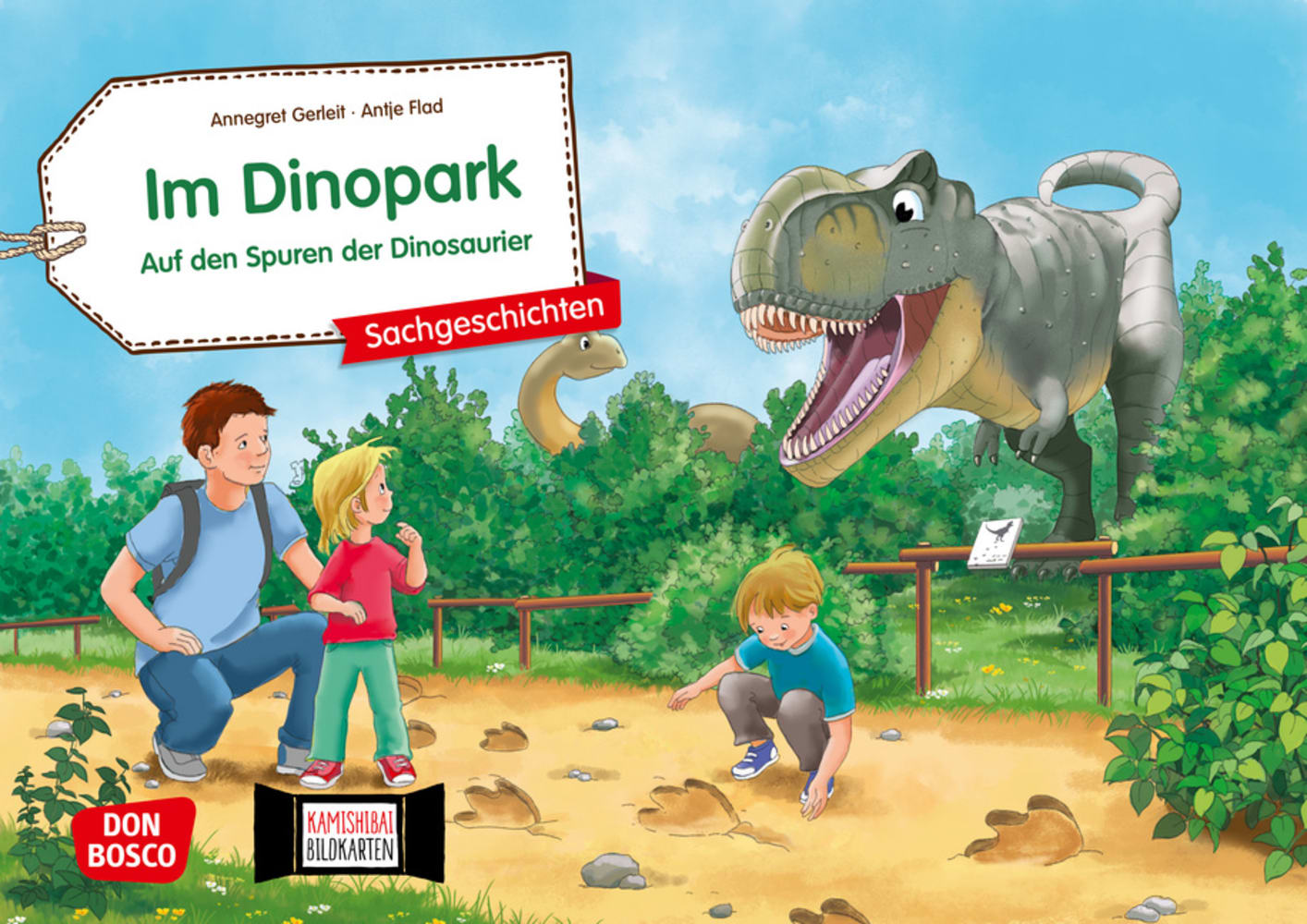 Im Dinopark: Auf den Spuren der Dinosaurier. Kamishibai Bildkartenset