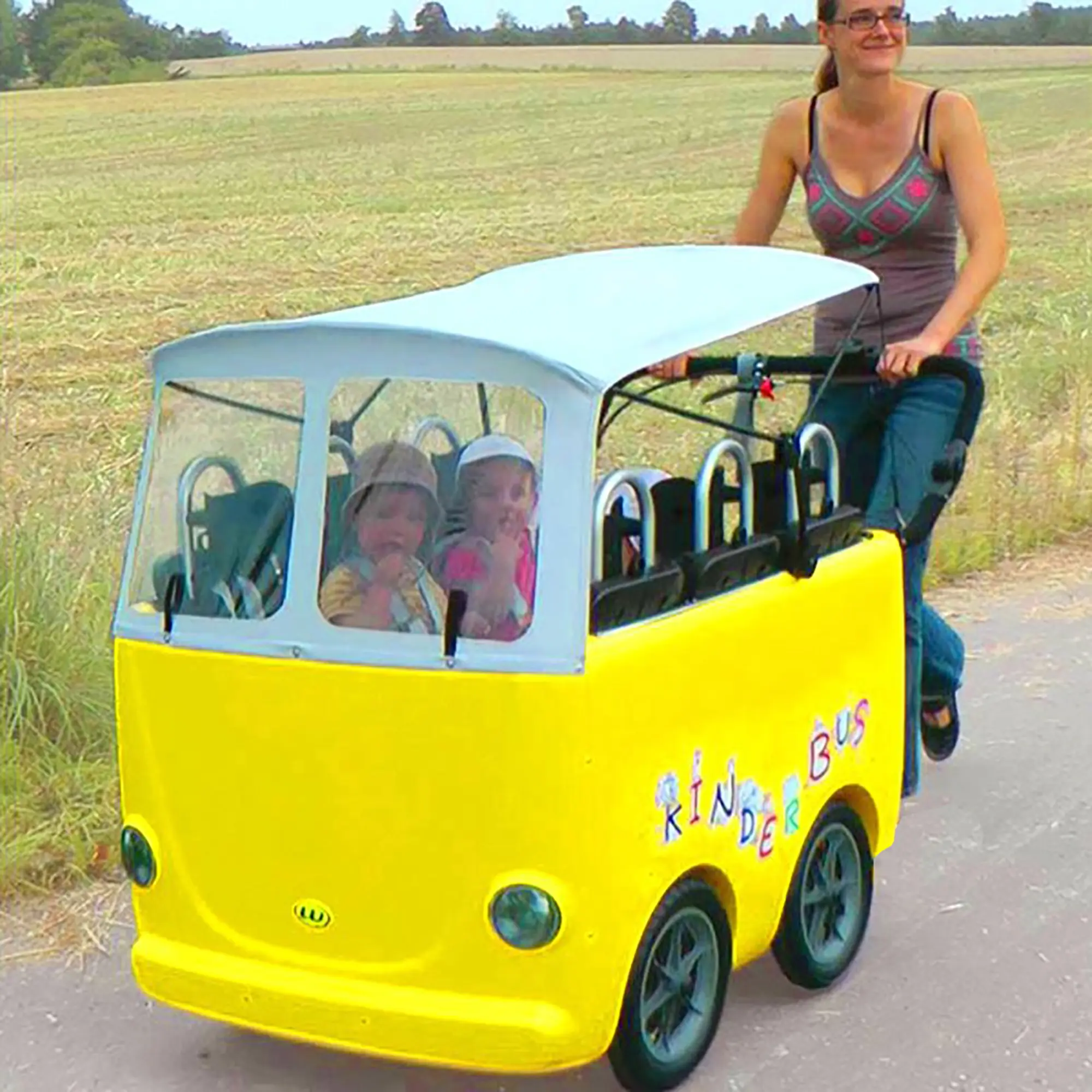 Regen- und Sonnendach für Kinderbus Trend weiß