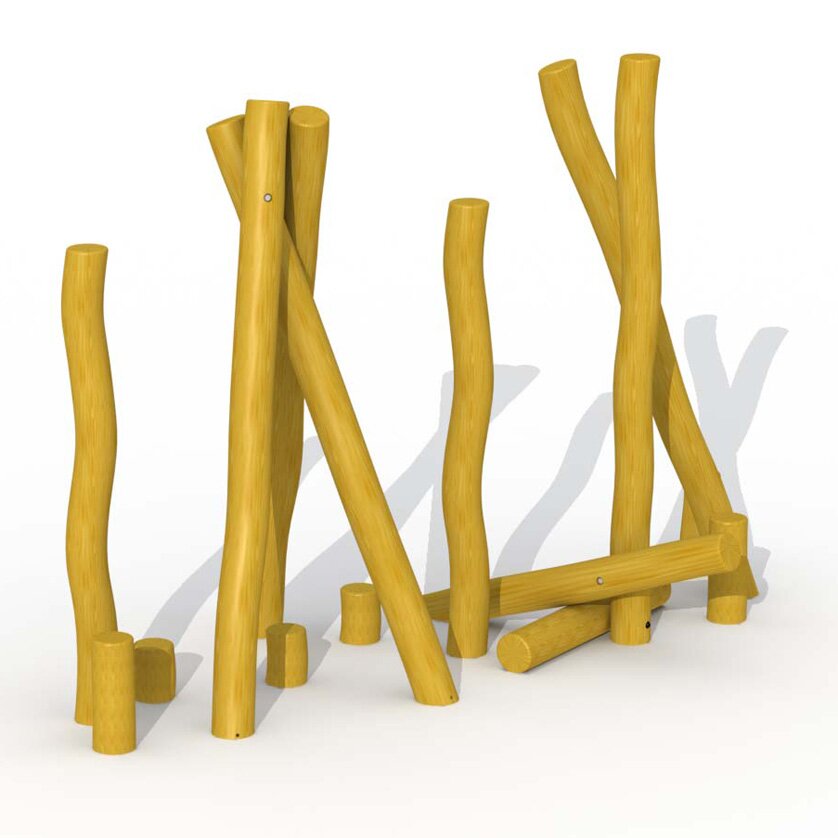 Robinie Pfahlwald mit 15 Pfosten