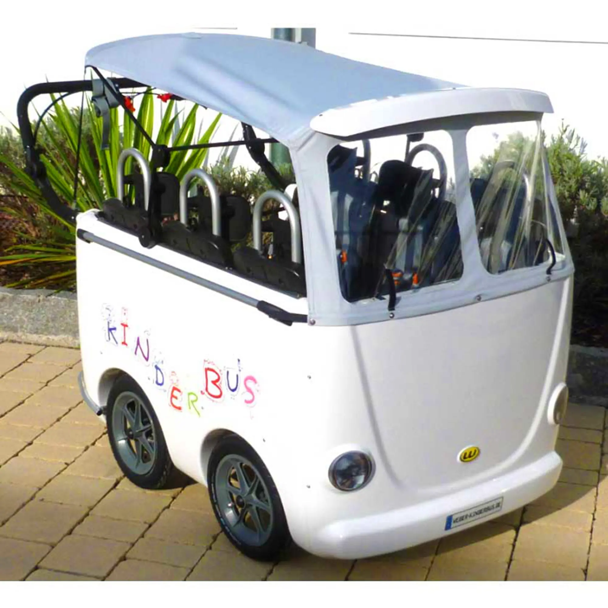 Regen- und Sonnendach für Kinderbus Trend weiß