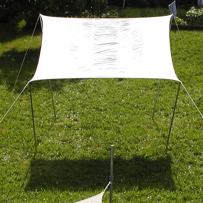 Sonnensegel cremeweiß Quadrat 5 x 5 m
