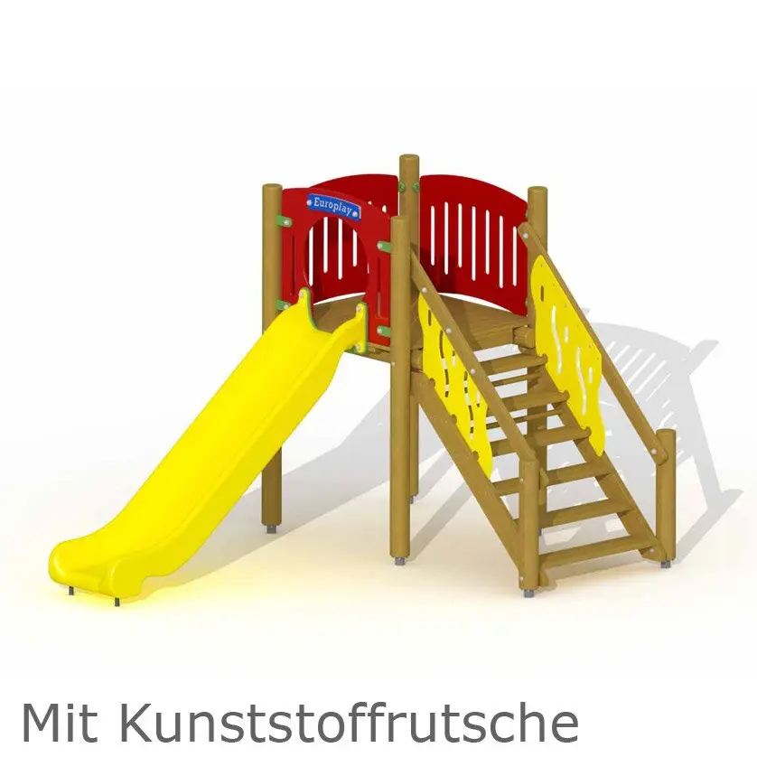Rutschenturm mit Kunststoffrutsche
