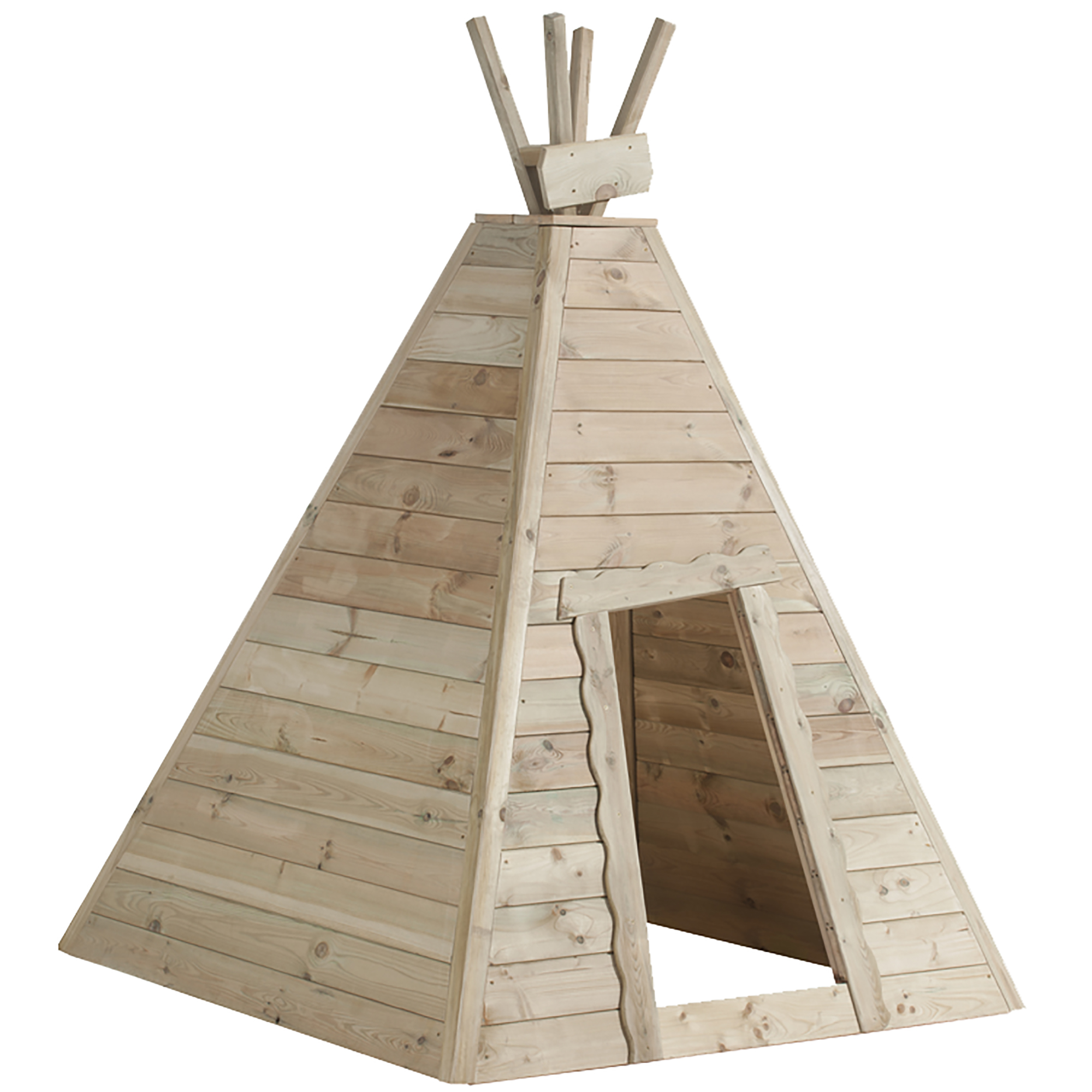 Holztipi kleiner Bison viereckig