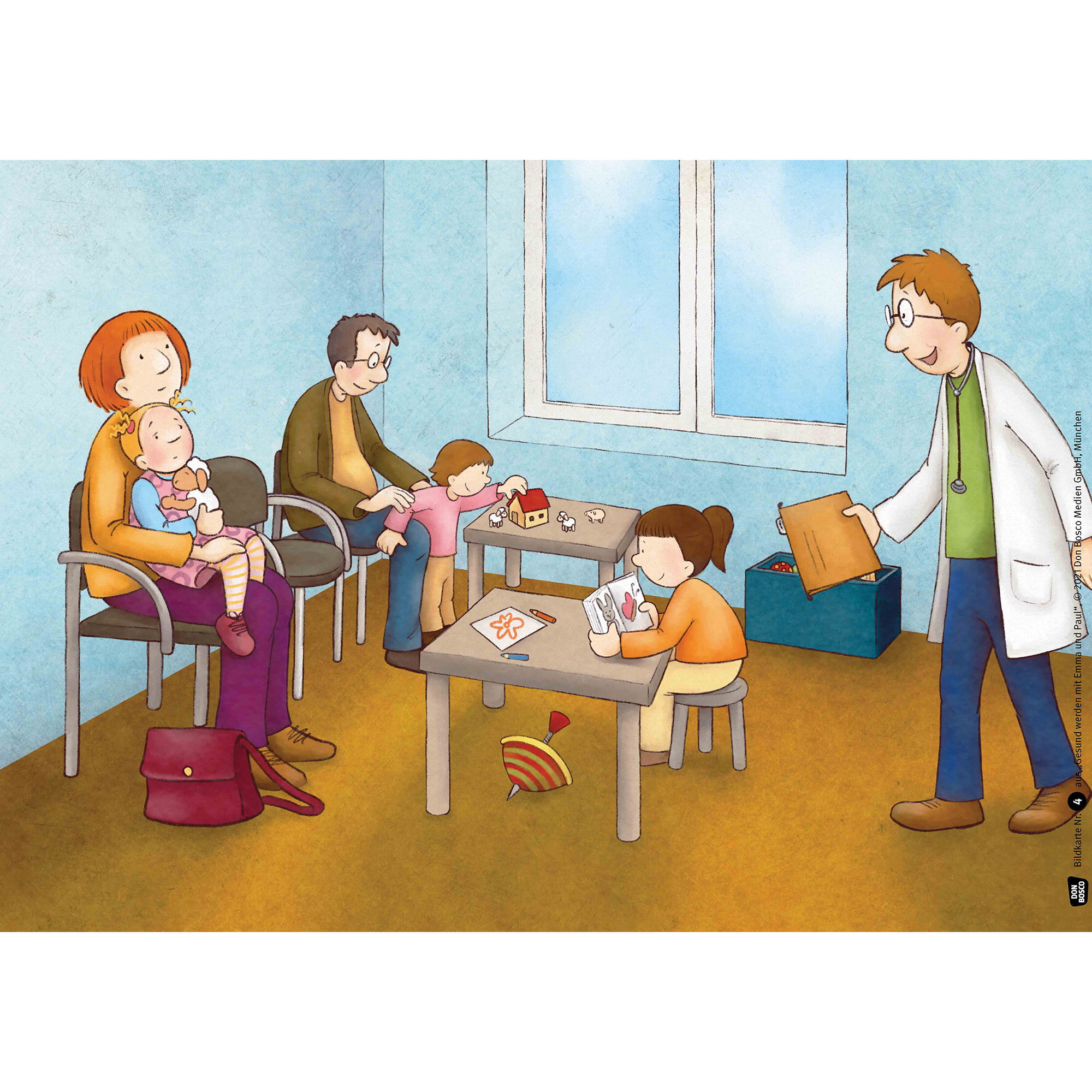 Gesund werden mit Emma und Paul. Kamishibai Bildkartenset