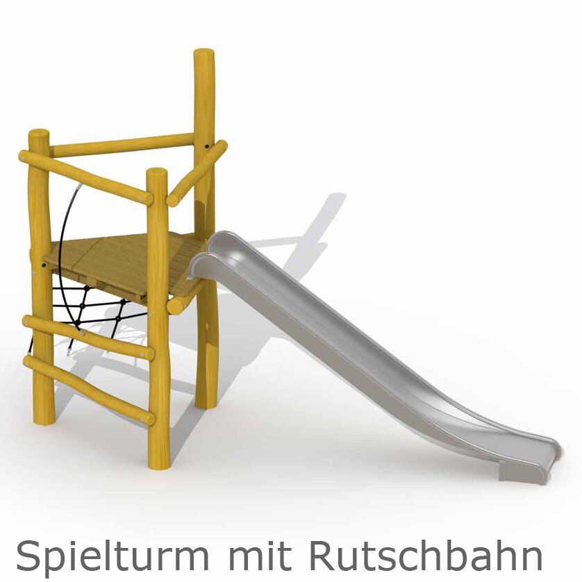 Robinie Spielturm mit Rutschbahn