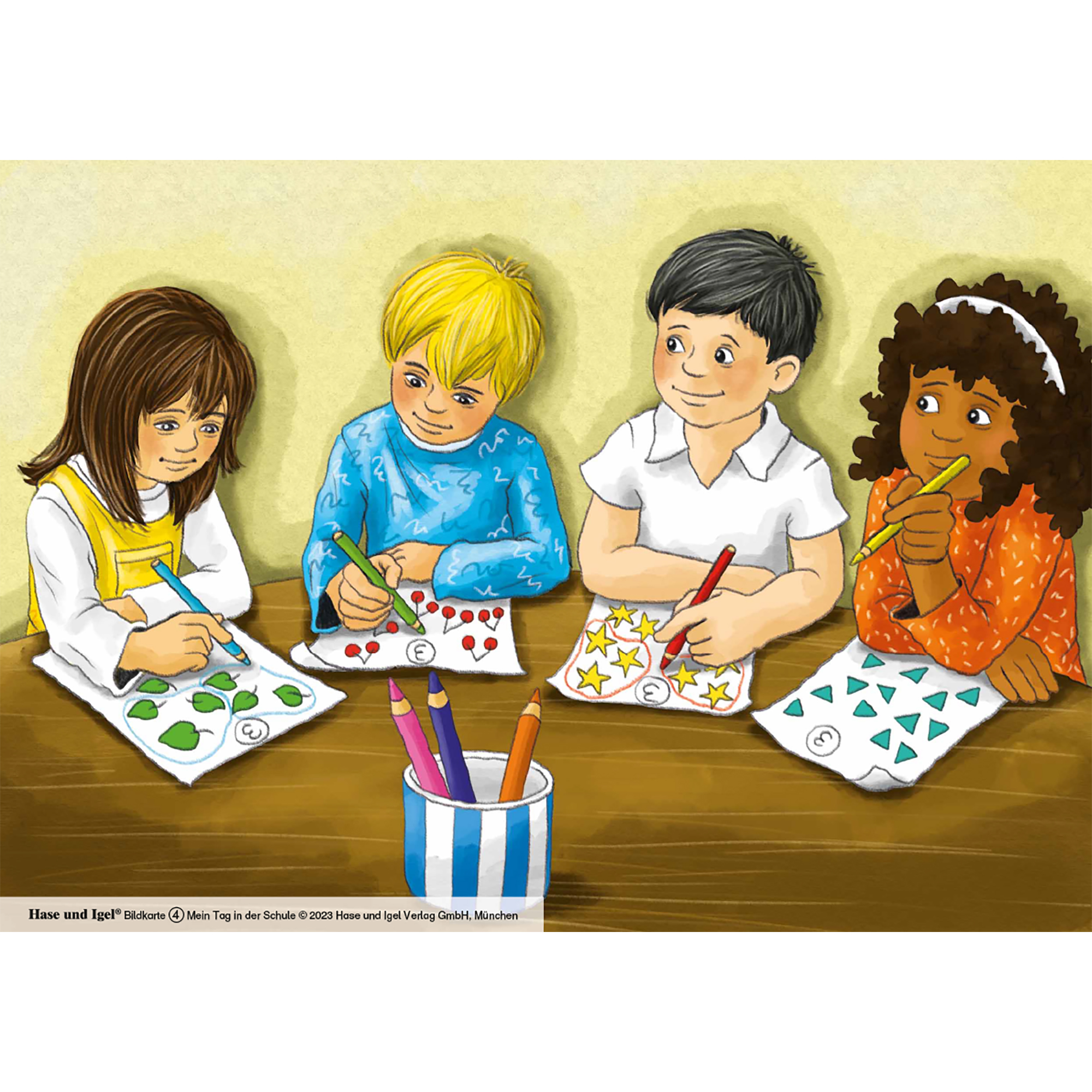 Mein Tag in der Schule / Kamishibai Bildkarten