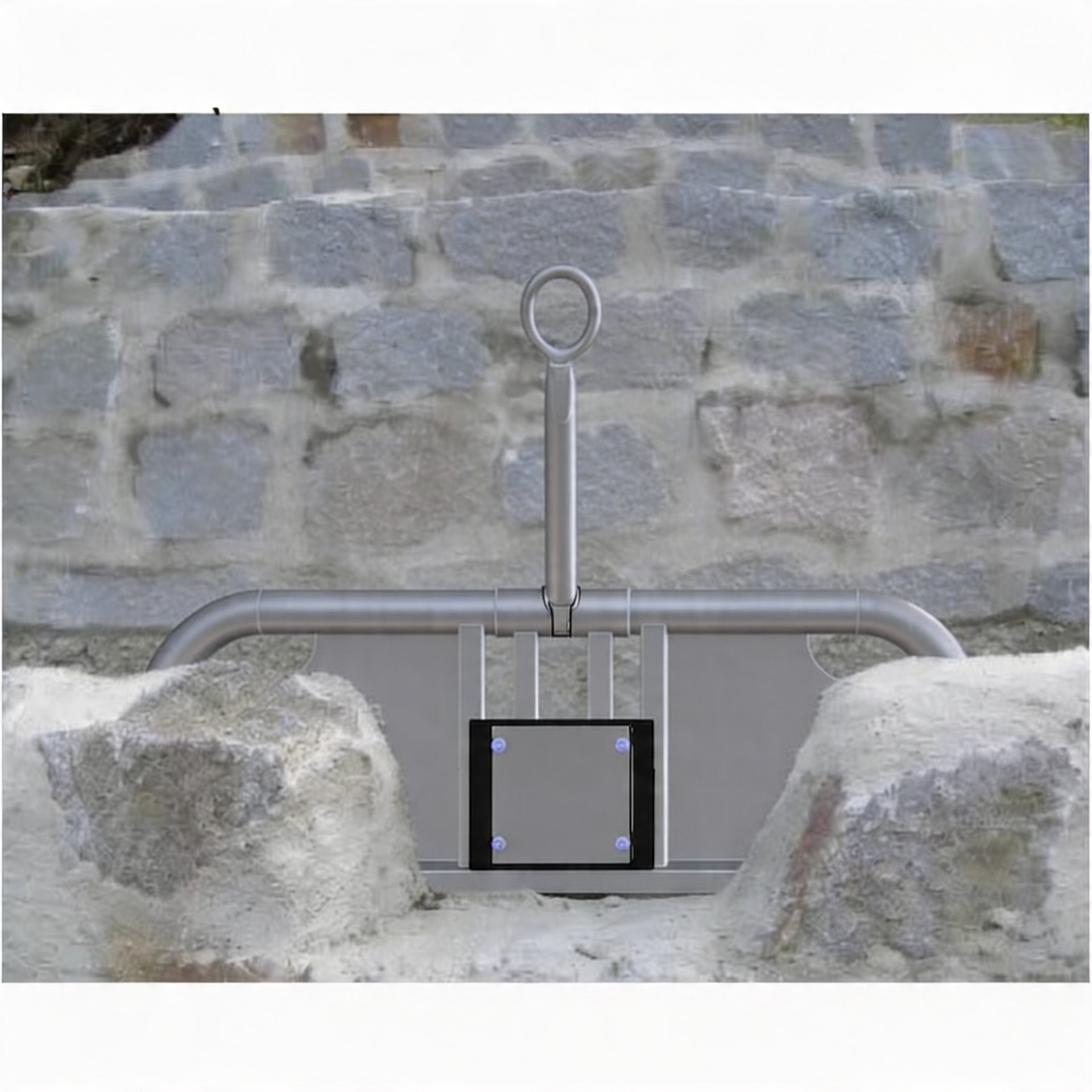 Klappwehr für Wasserspielplatz
