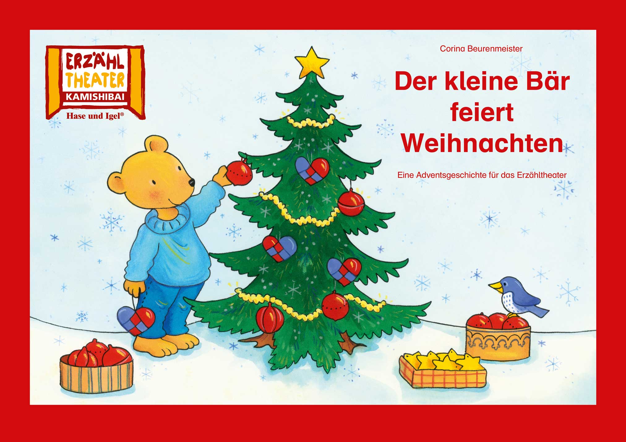 Der kleine Bär feiert Weihnachten / Kamishibai Bildkarten