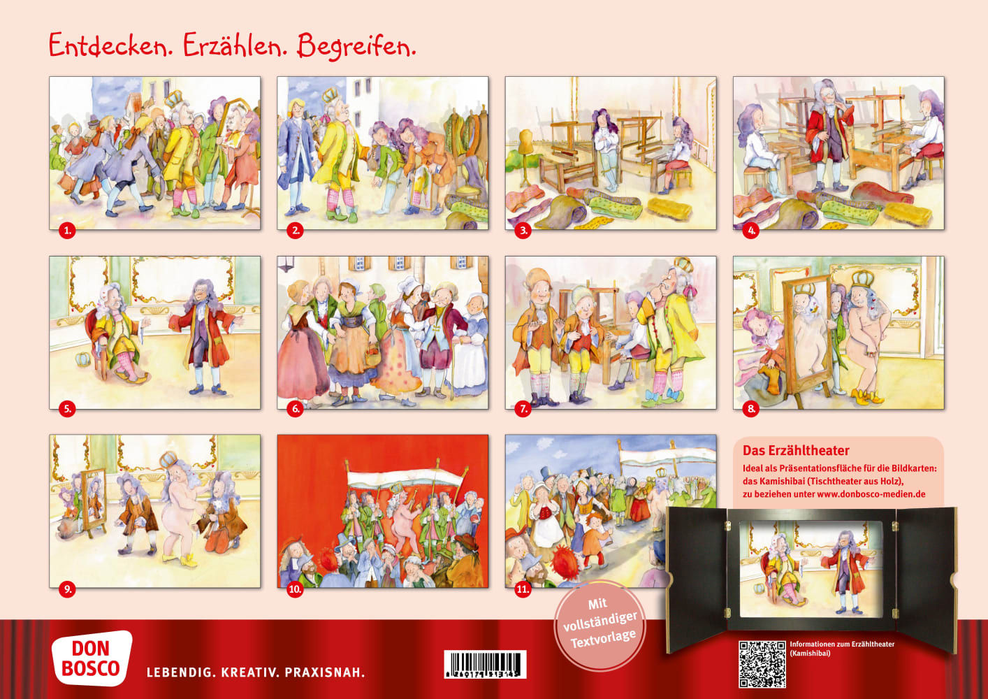 Des Kaisers neue Kleider. Kamishibai Bildkartenset.