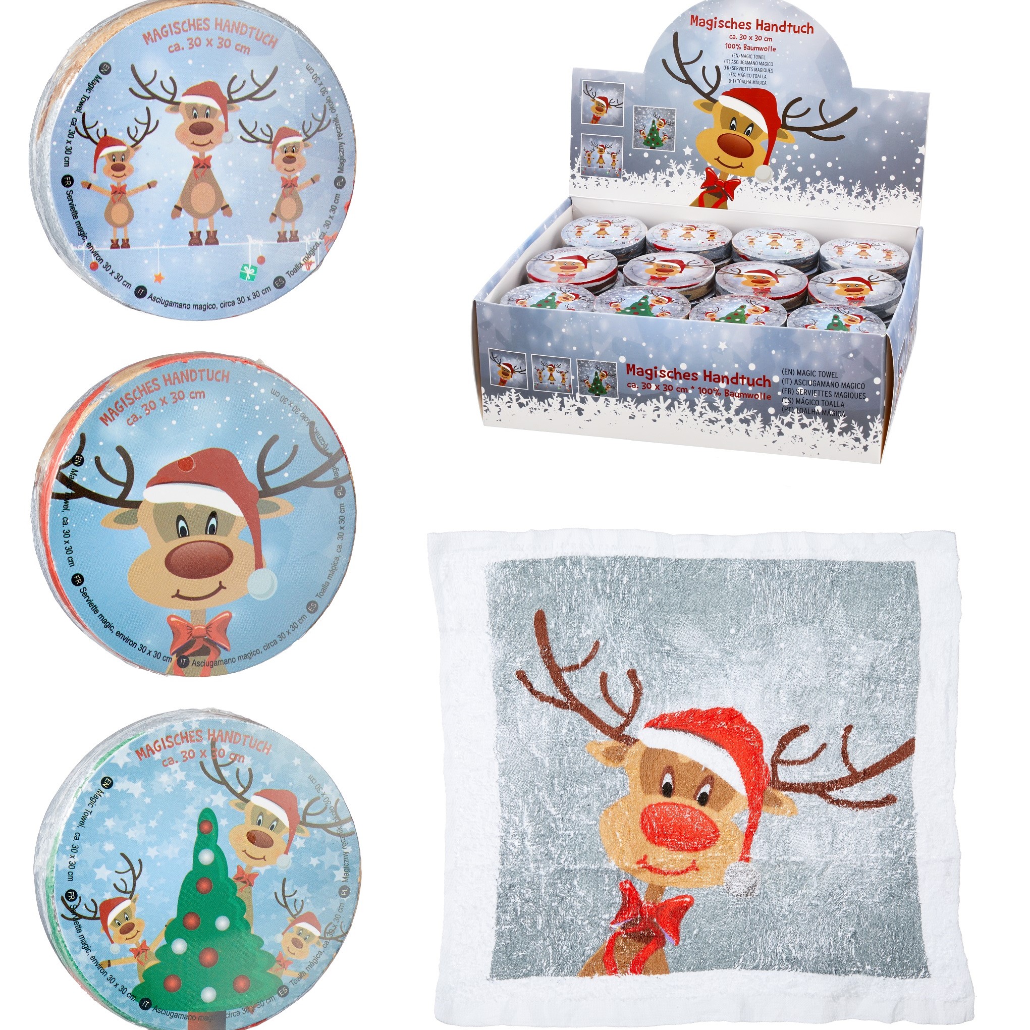 Zauberhandtuch Rentier