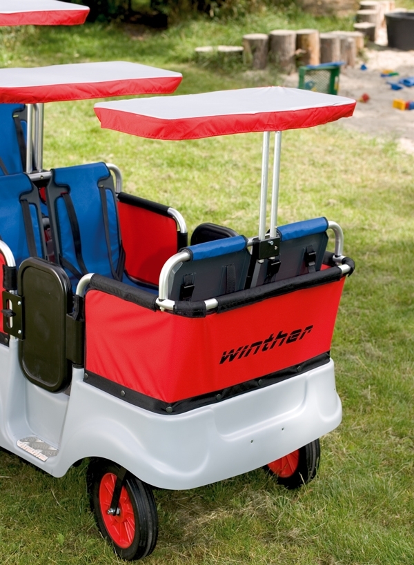 Sonnenschutz für 2 Sitzplätze Krippenwagen Winther