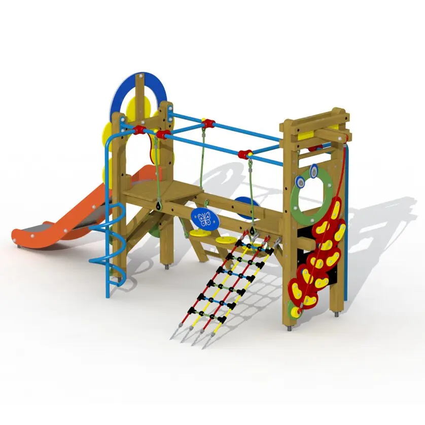 Klettergerüst mit Edlelstahlrutsche