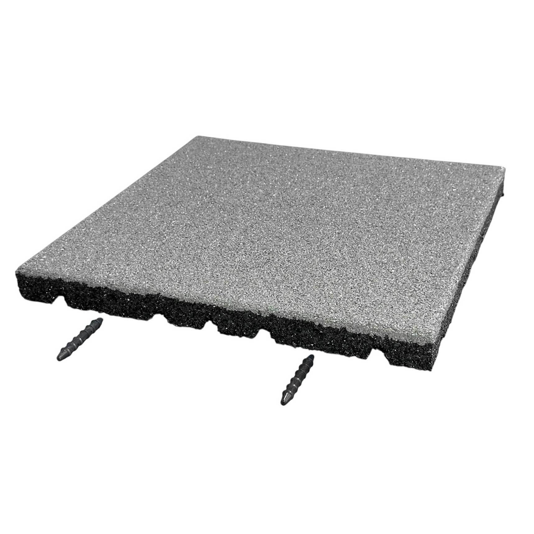 Fallschutzplatte 50 x 50 cm Grau 80 mm