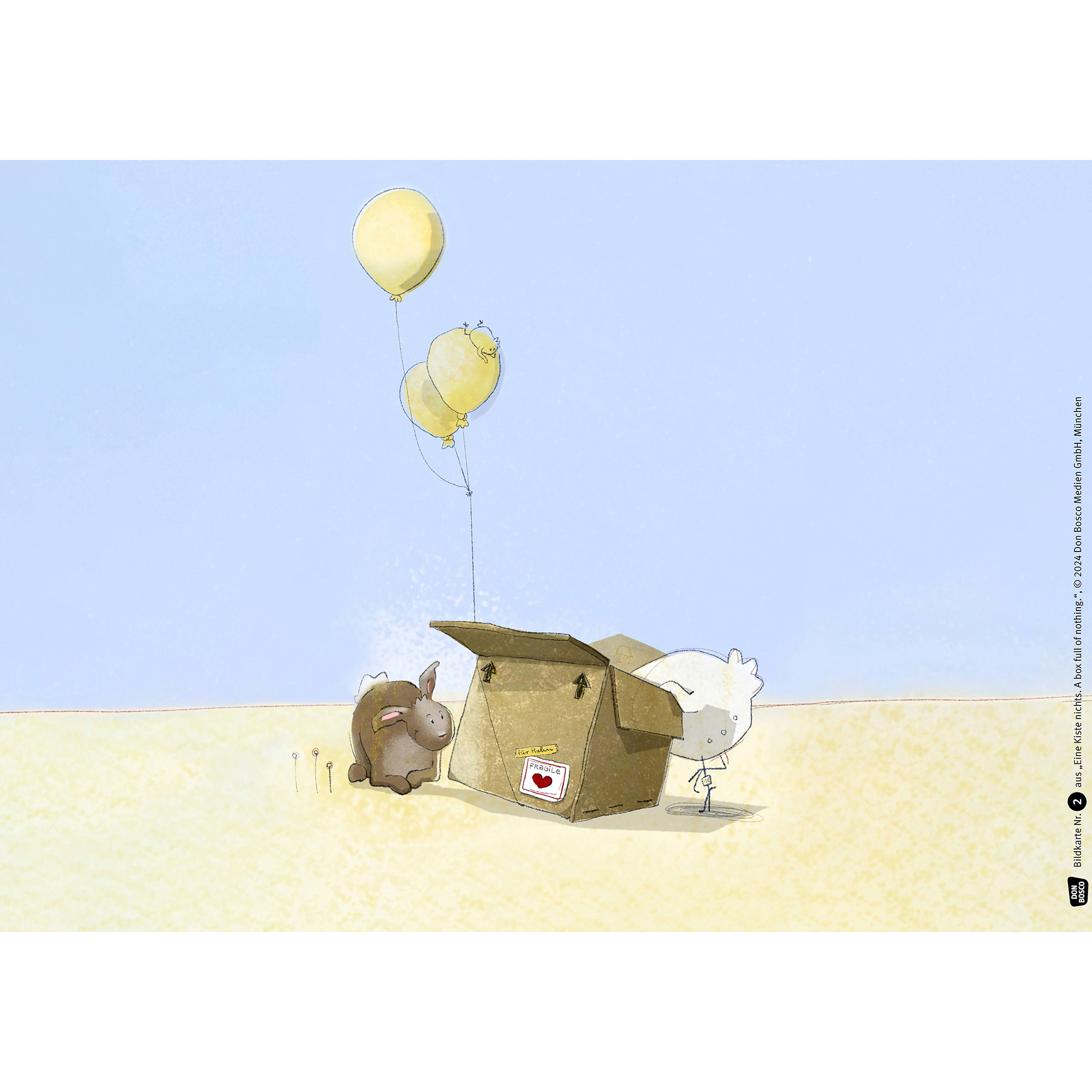 Eine Kiste Nichts. A Box of Nothing. Kamishibai Bildkartenset