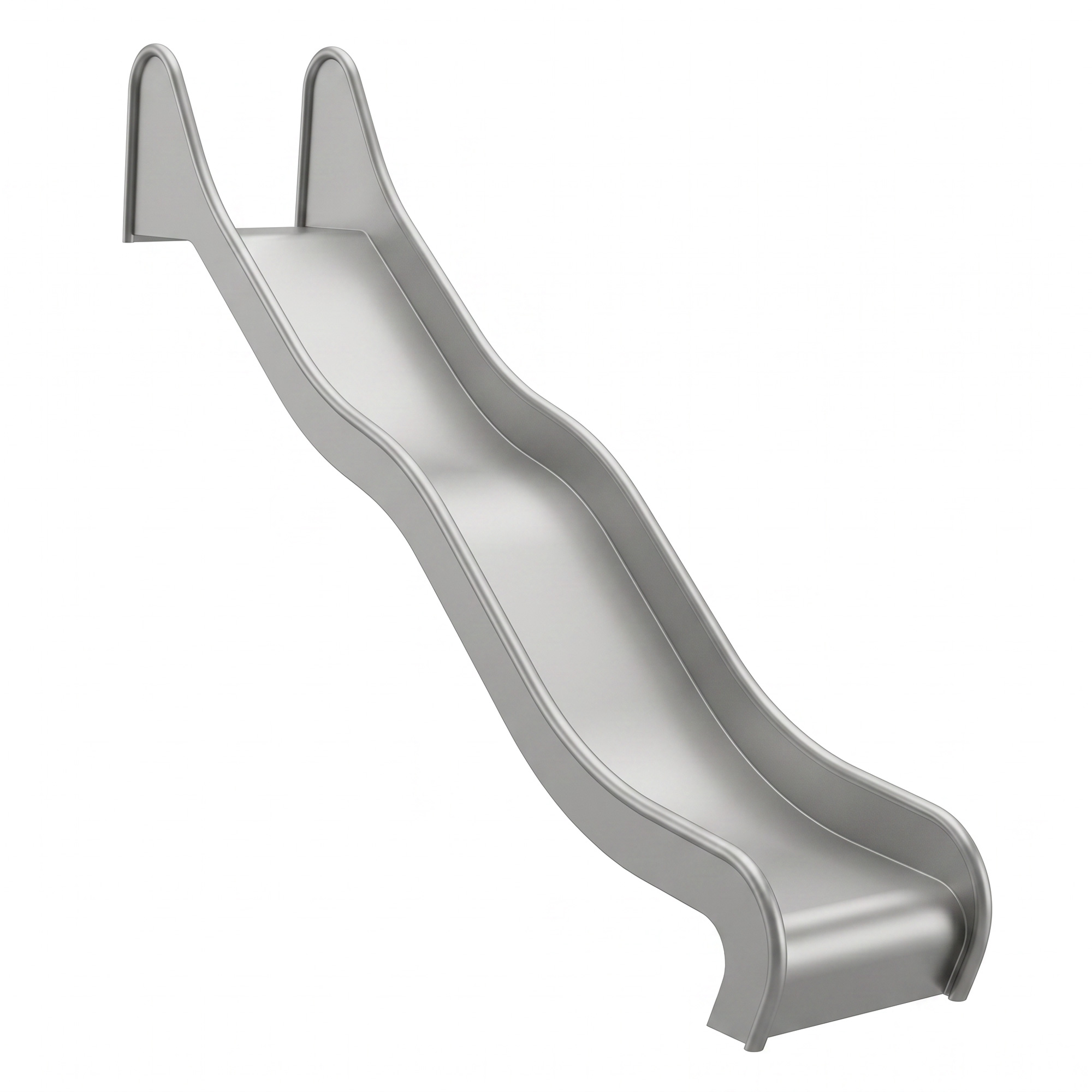 Edelstahlrutsche Welle 50 cm breit - Anbau- & Hangrutsche 200 cm