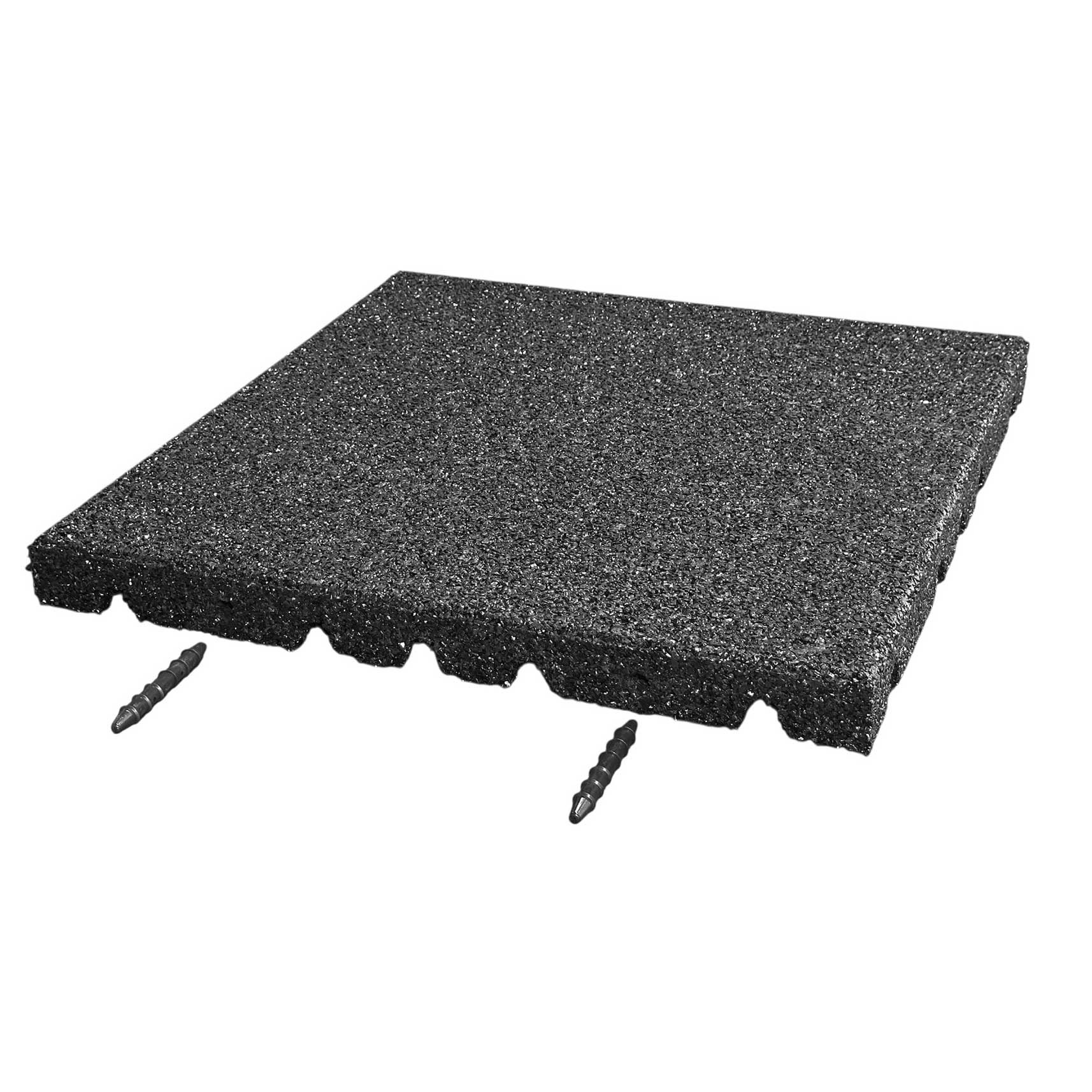 Fallschutzplatte 50 x 50 cm Schwarz 80 mm