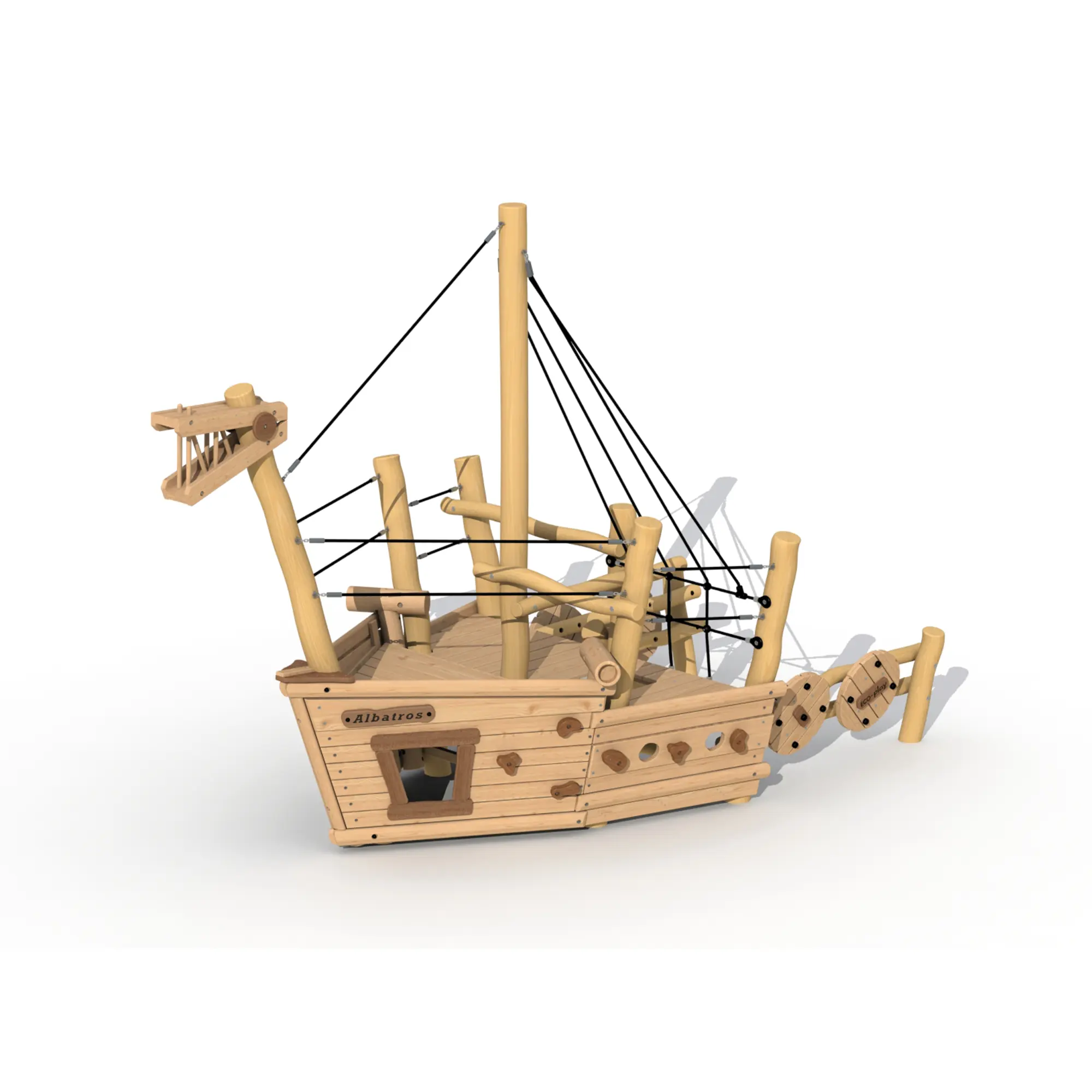 Robinie Piratenschiff Albatros - Heckschiff mit Rollstuhlrampe