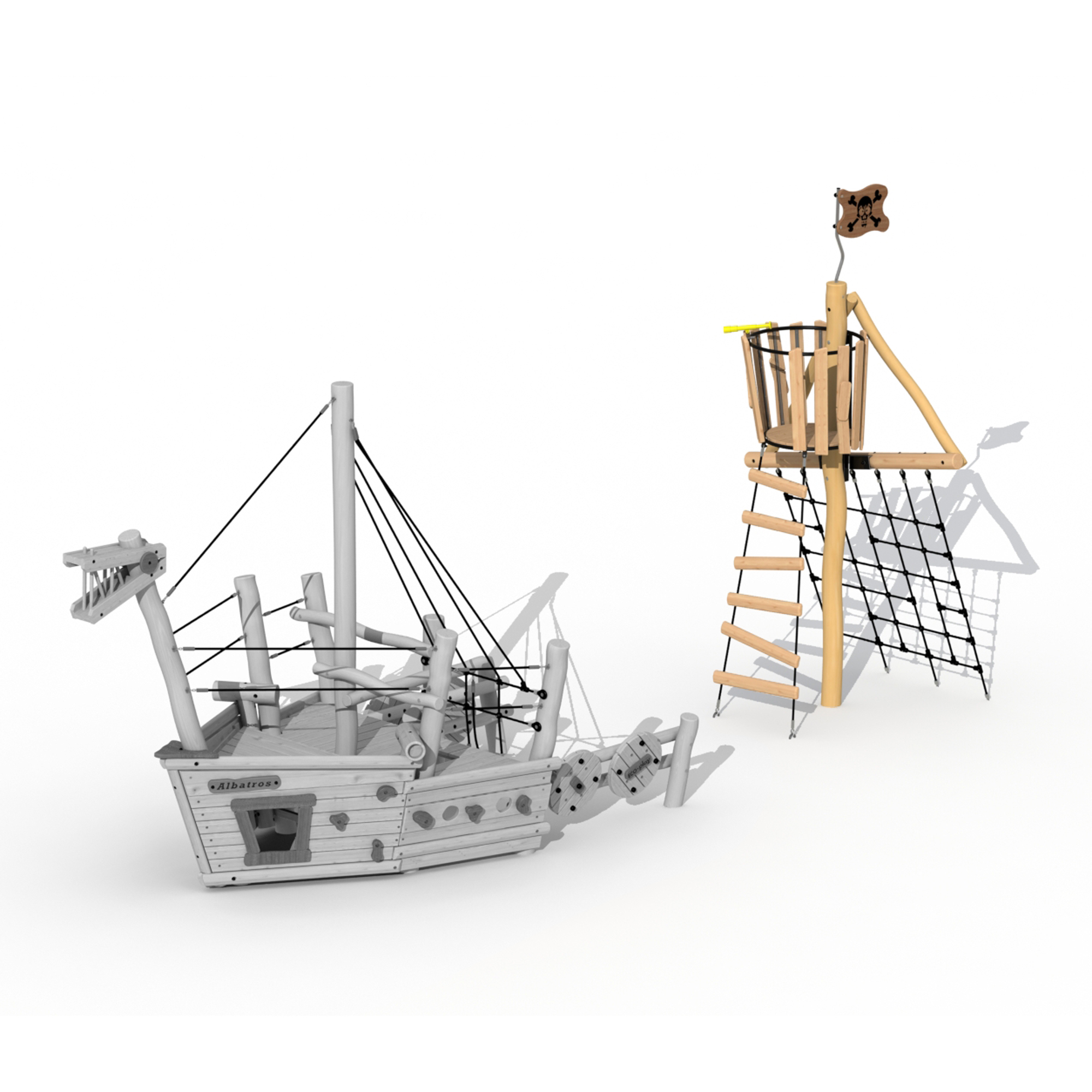 Robinie Piratenschiff Albatros - Ausguckturm