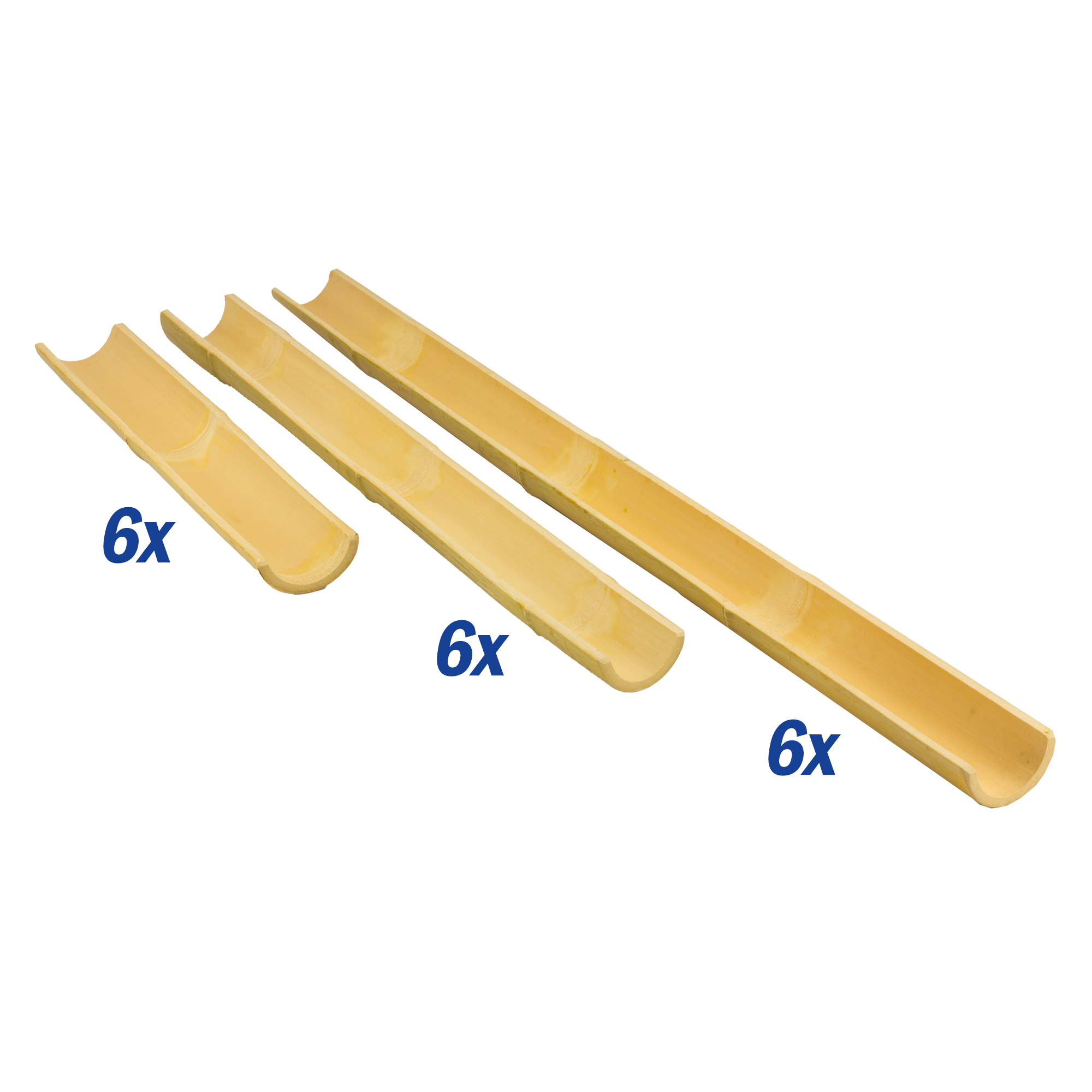 Bambusrinnen Set 18 tlg.