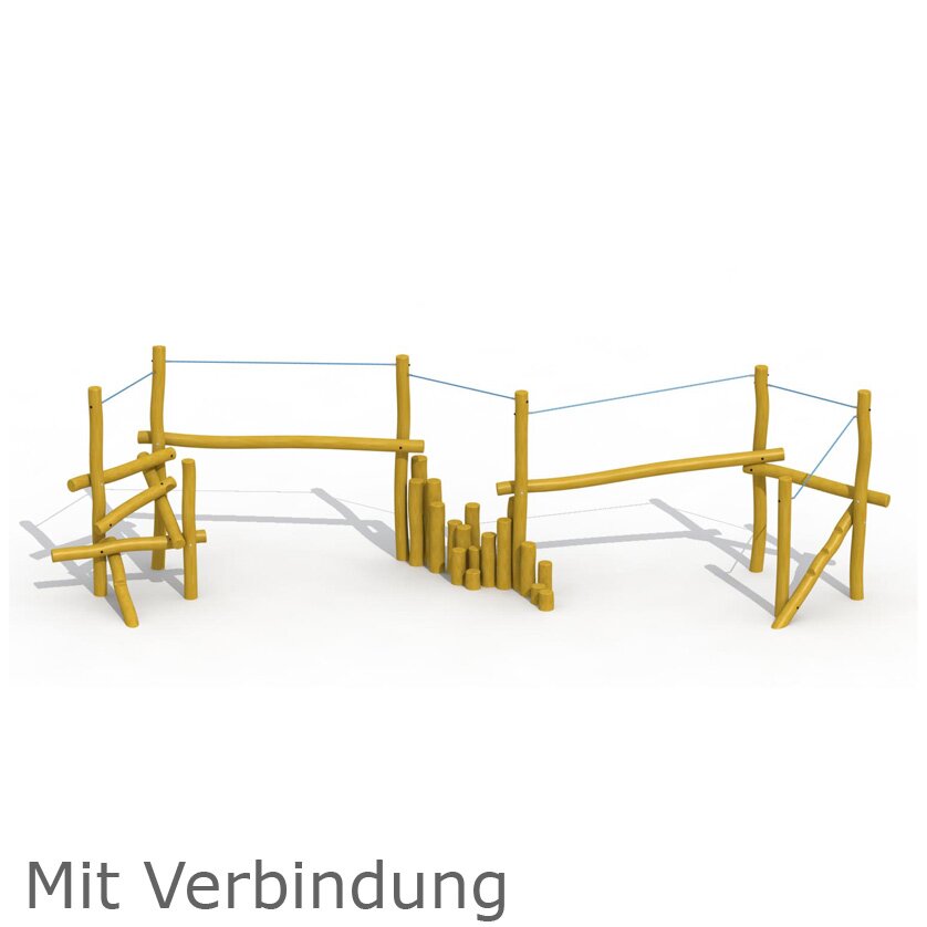 Robinie Laufbrückenparcours mit Verbindung