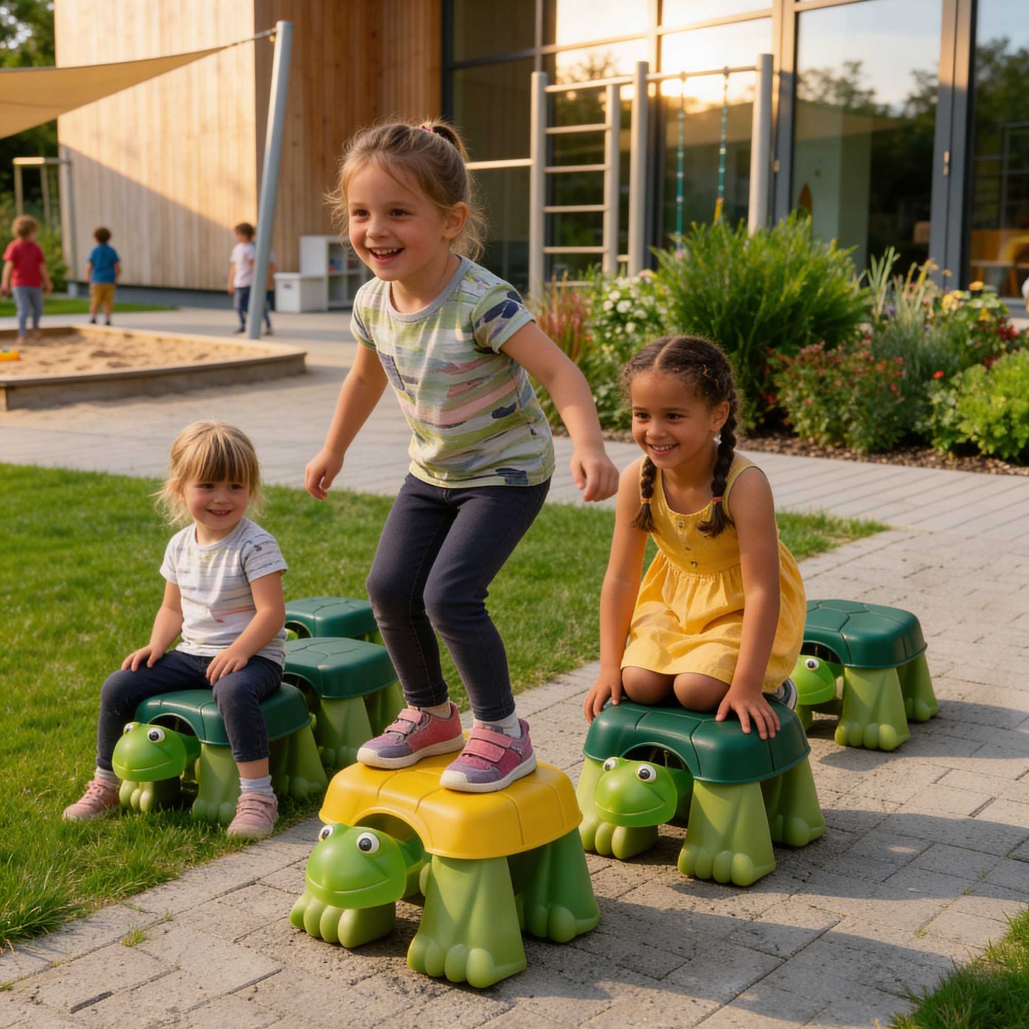 Wackel Turtle - Laufschildkröte grün