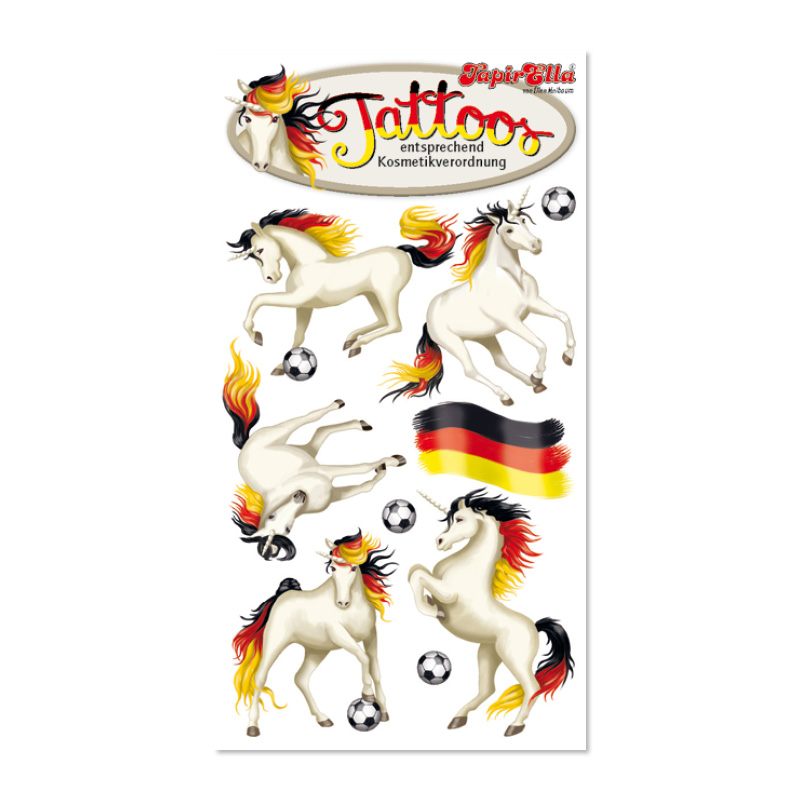 WM/Fußball Tattoo Set - 220 Stück