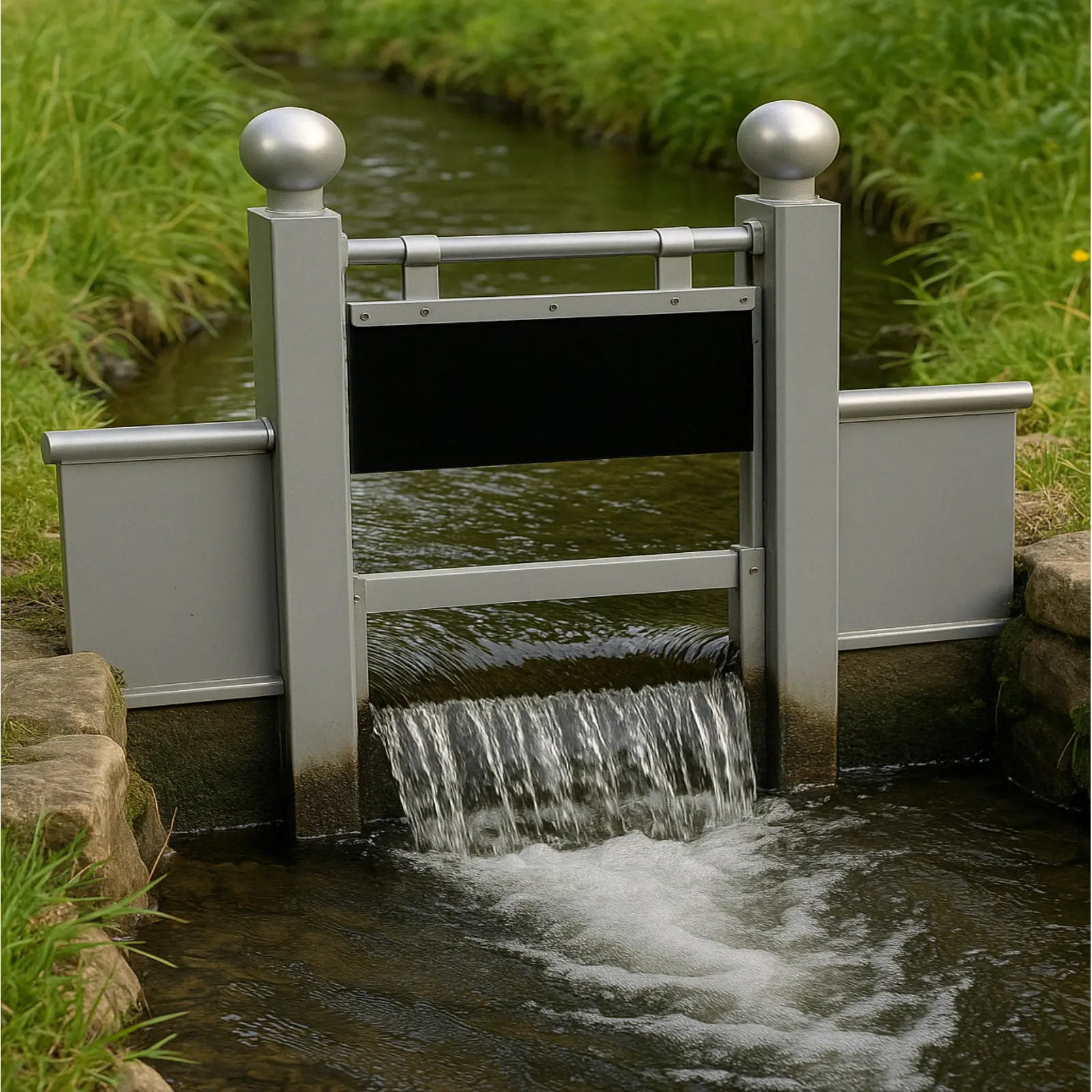 Wasserspiel-Schleuse - Stau- & Fließspaß im Matschplatz