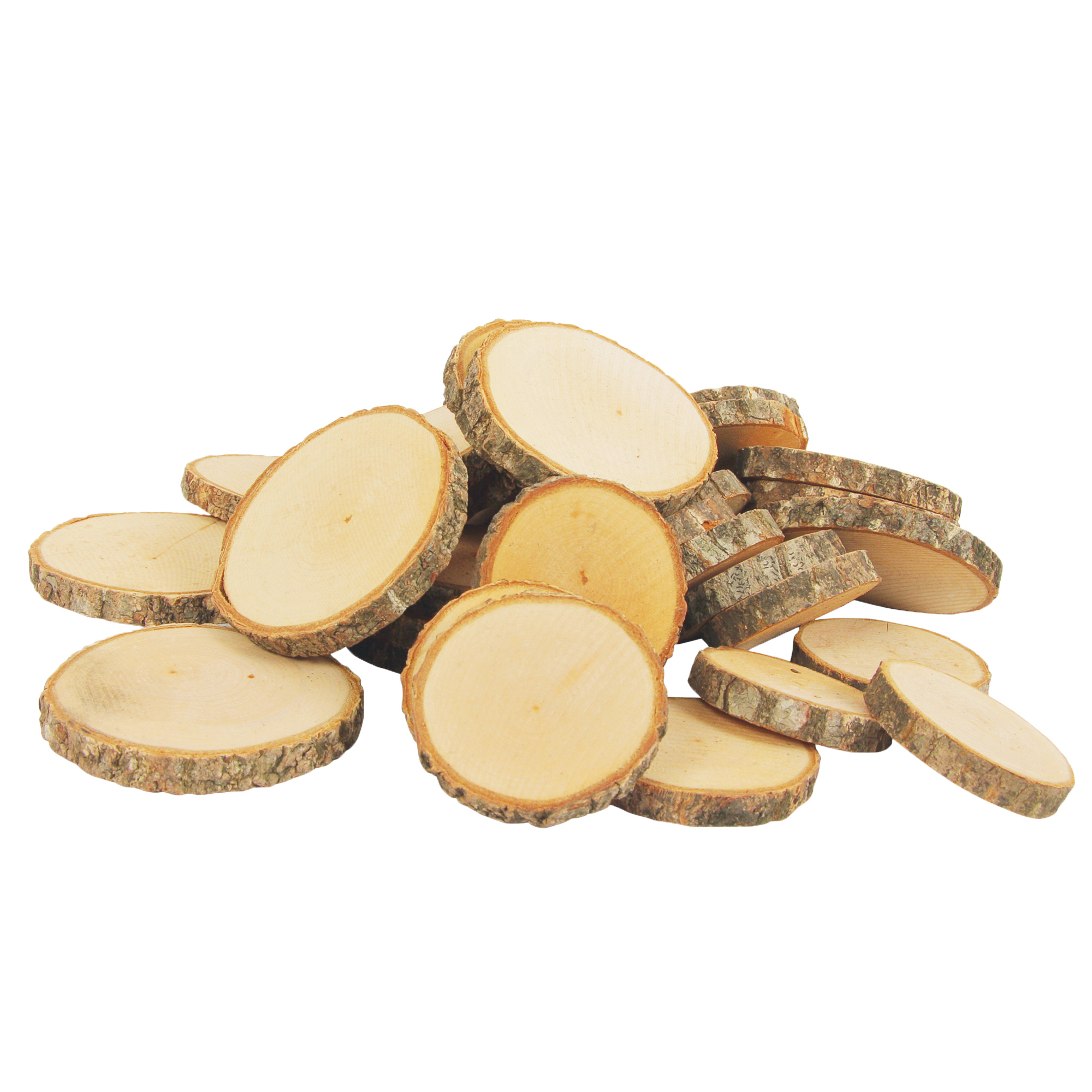 Naturholzscheiben rund 1 kg