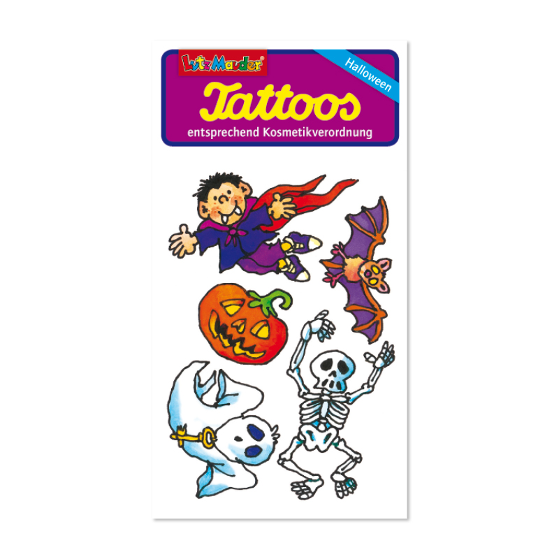 HalloweenTattoo-Set - 221 Stück