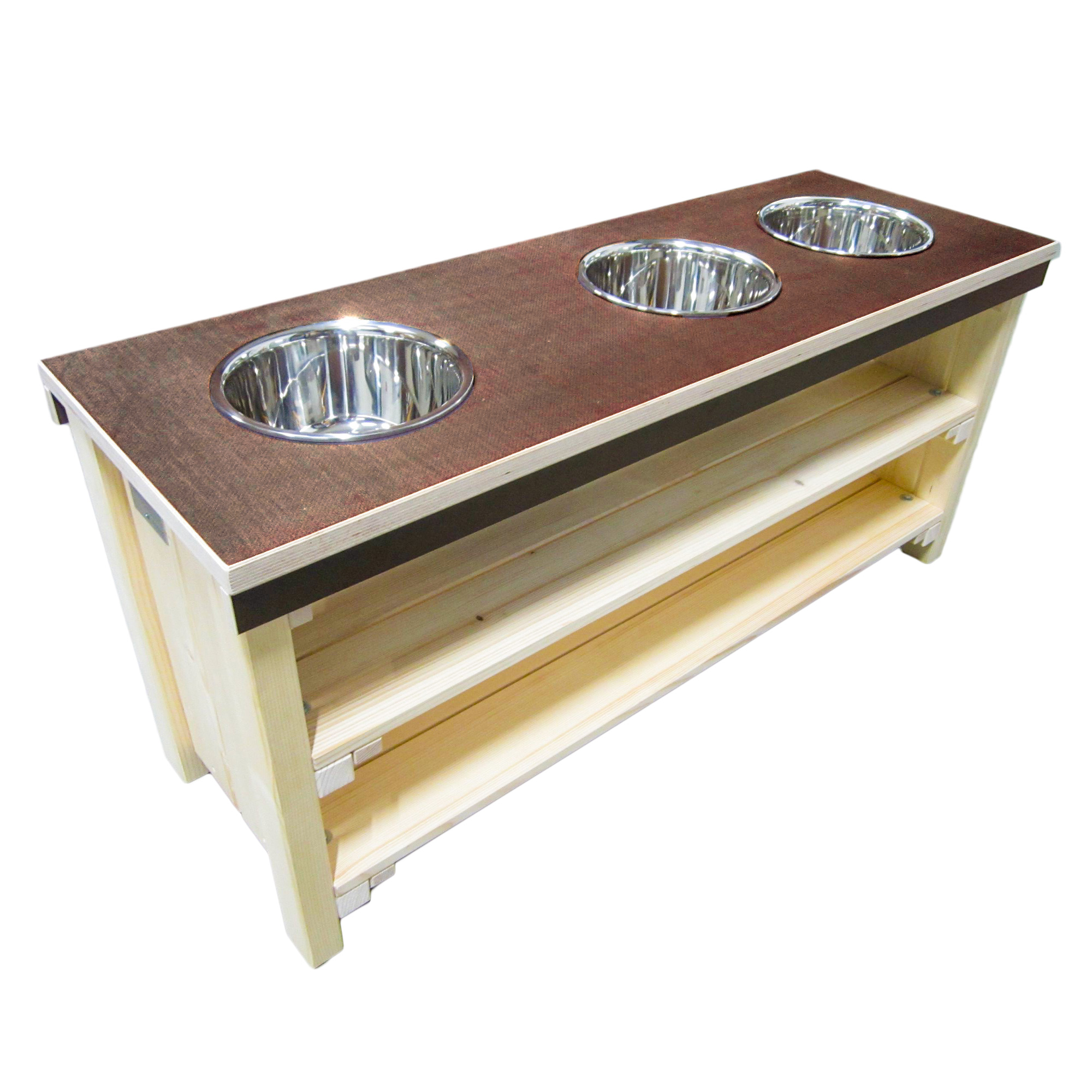 Matschtisch mit Edelstahlschüsseln "Flow"