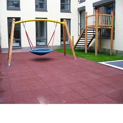 Fallschutzplatten 80 mm grau 101 x 101 cm