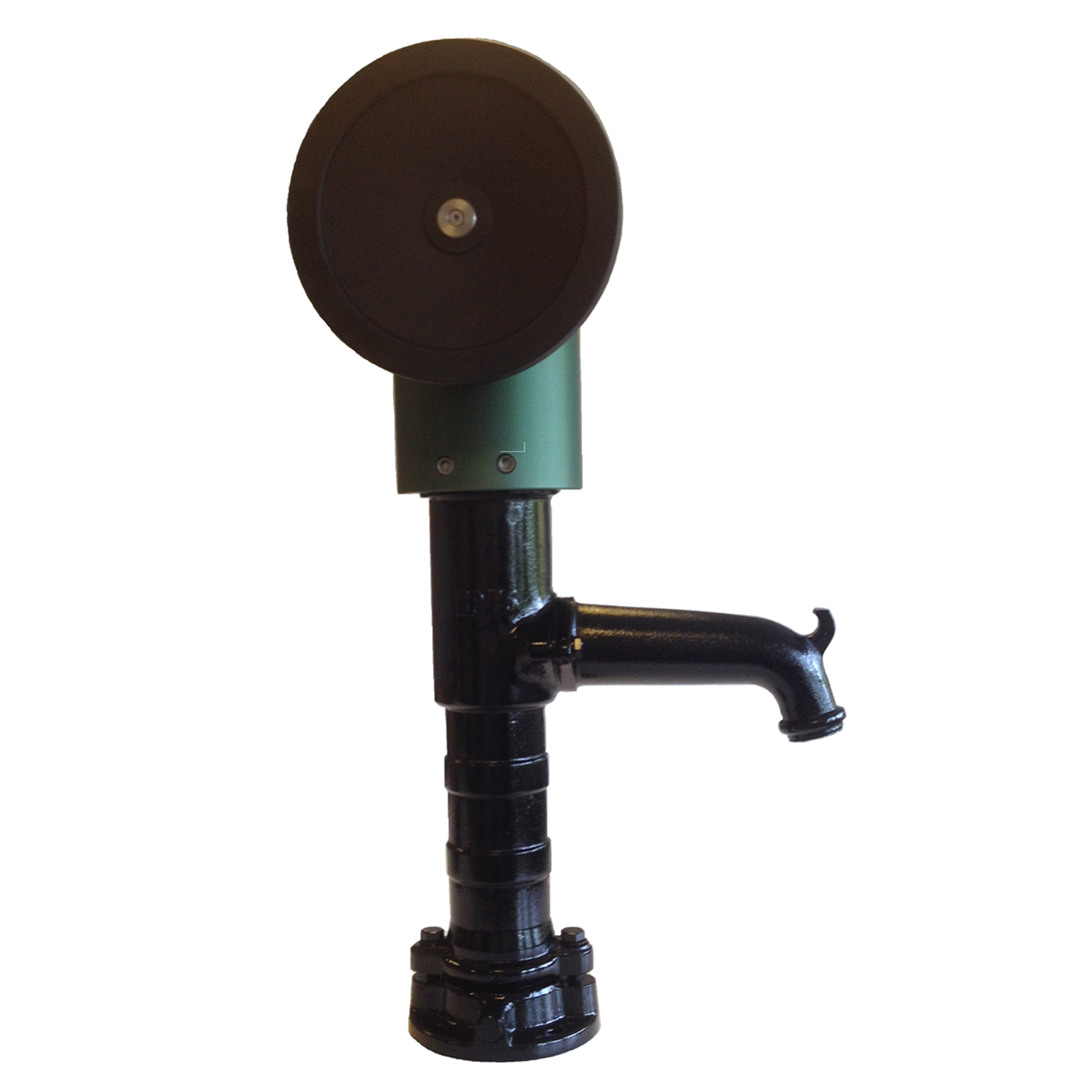 Handpumpe mit Handrad inkl. Anschlussgarnitur Rot