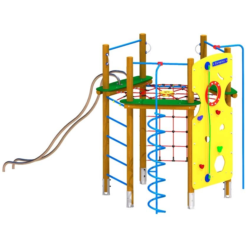 Klettergerät Adlerhorst mit Rutschstange