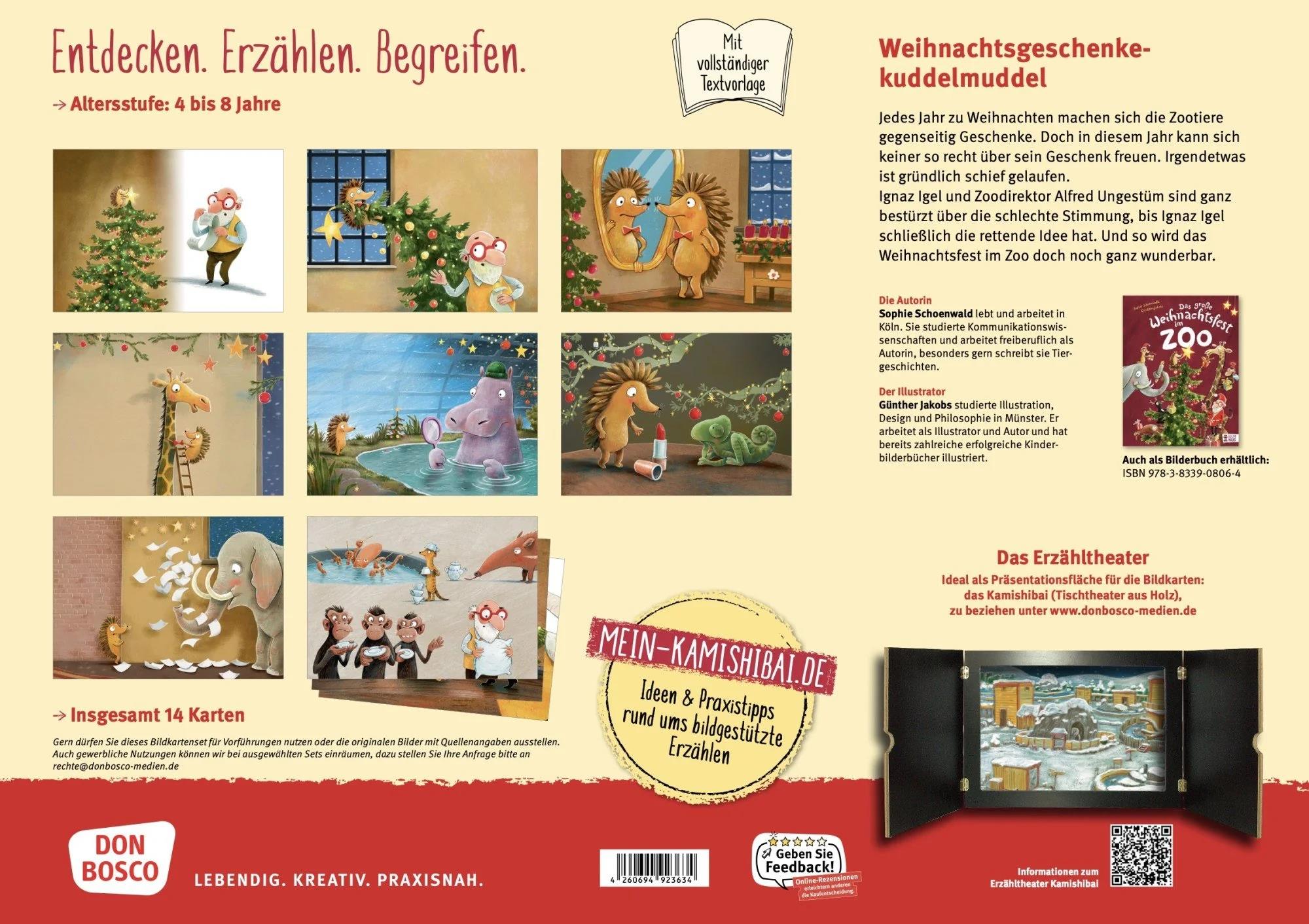 Das große Weihnachtsfest im Zoo. Kamishibai Bildkartenset