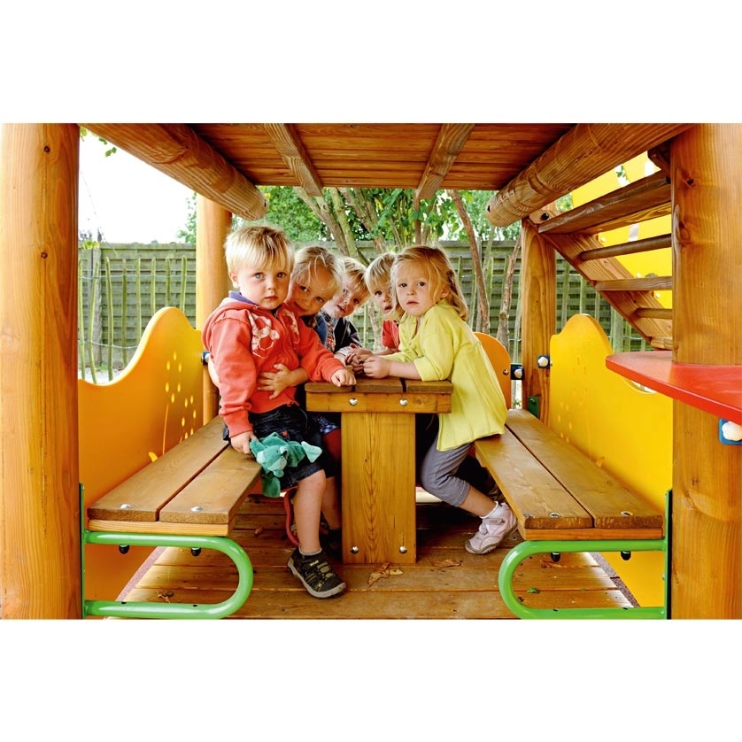 Sitzgruppe 2 Bänkchen und 1 Tisch