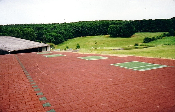 Verbundpflaster aus Gummigranulat / Gummifaser, ca. 20x16cm x 40mm