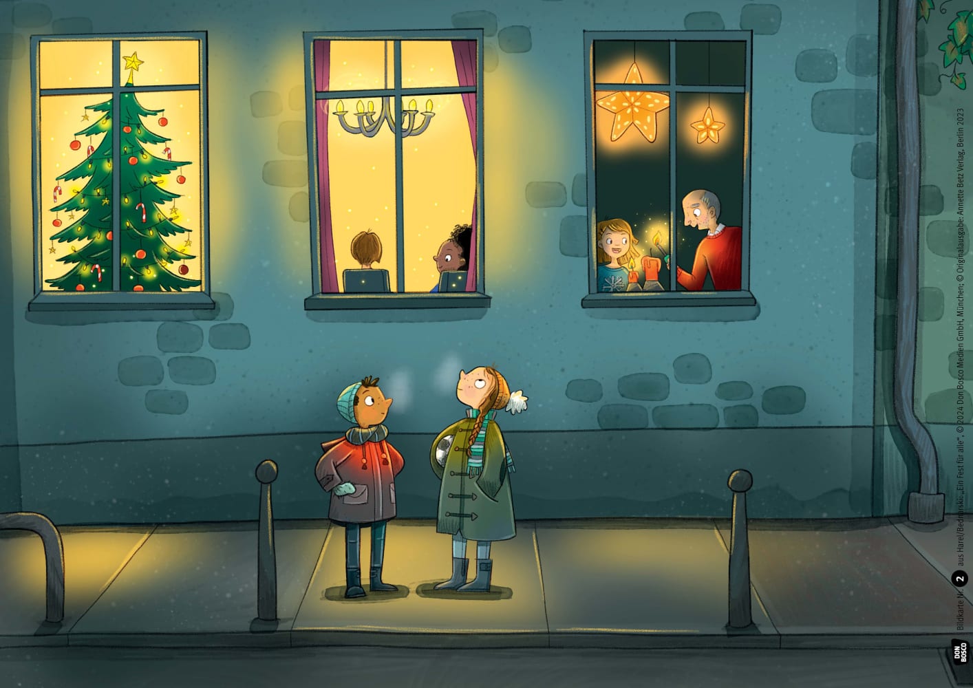 Ein Fest für alle. Schneinachten in der Nachtigallstraße. Kamishibai Bildkartenset