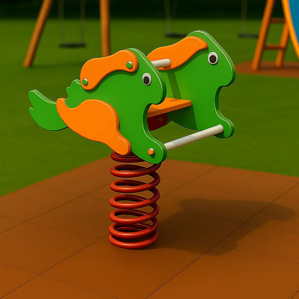 Federwipptier Frosch